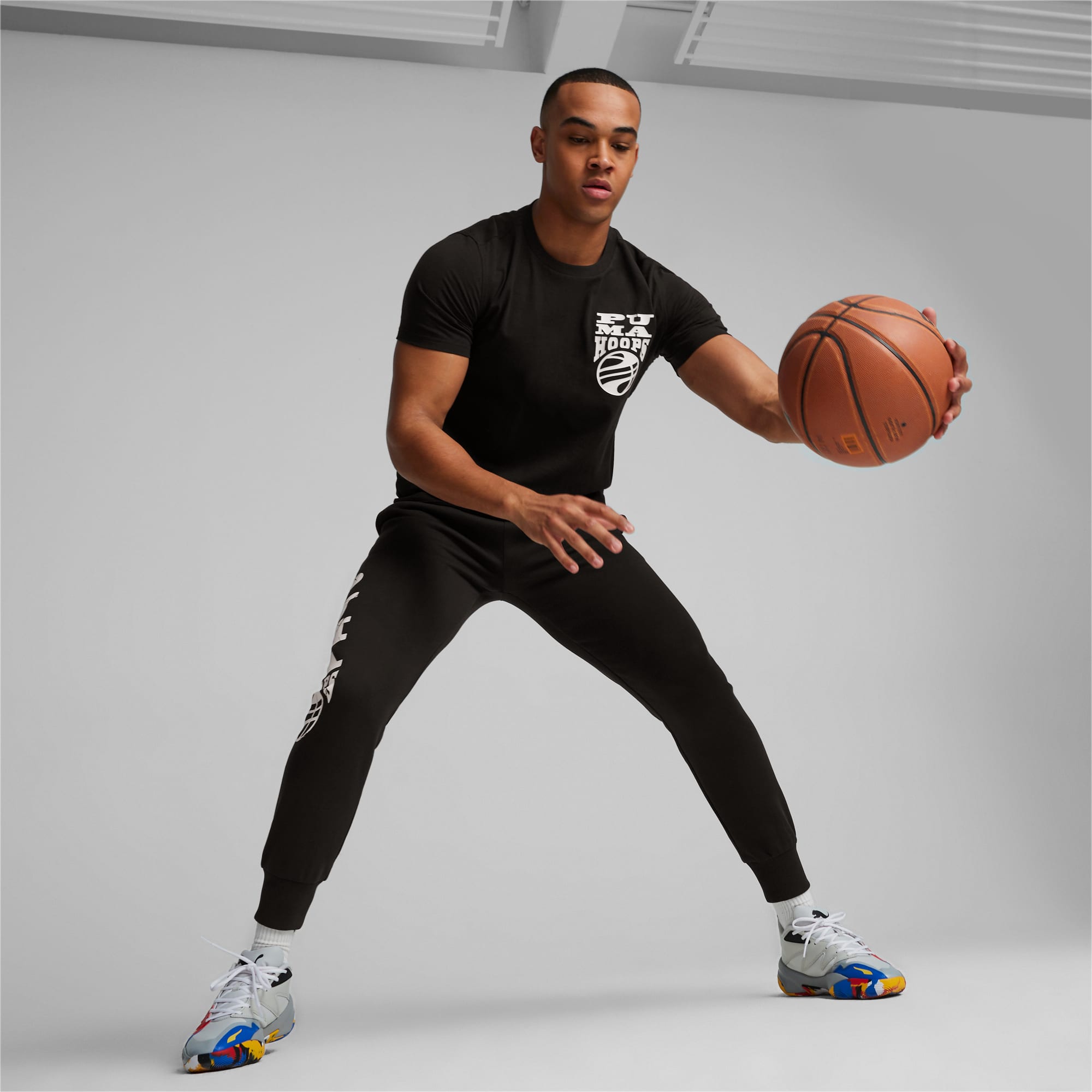 The Hooper Men s Basketball Tee PUMA Black PUMA Shoes PUMA