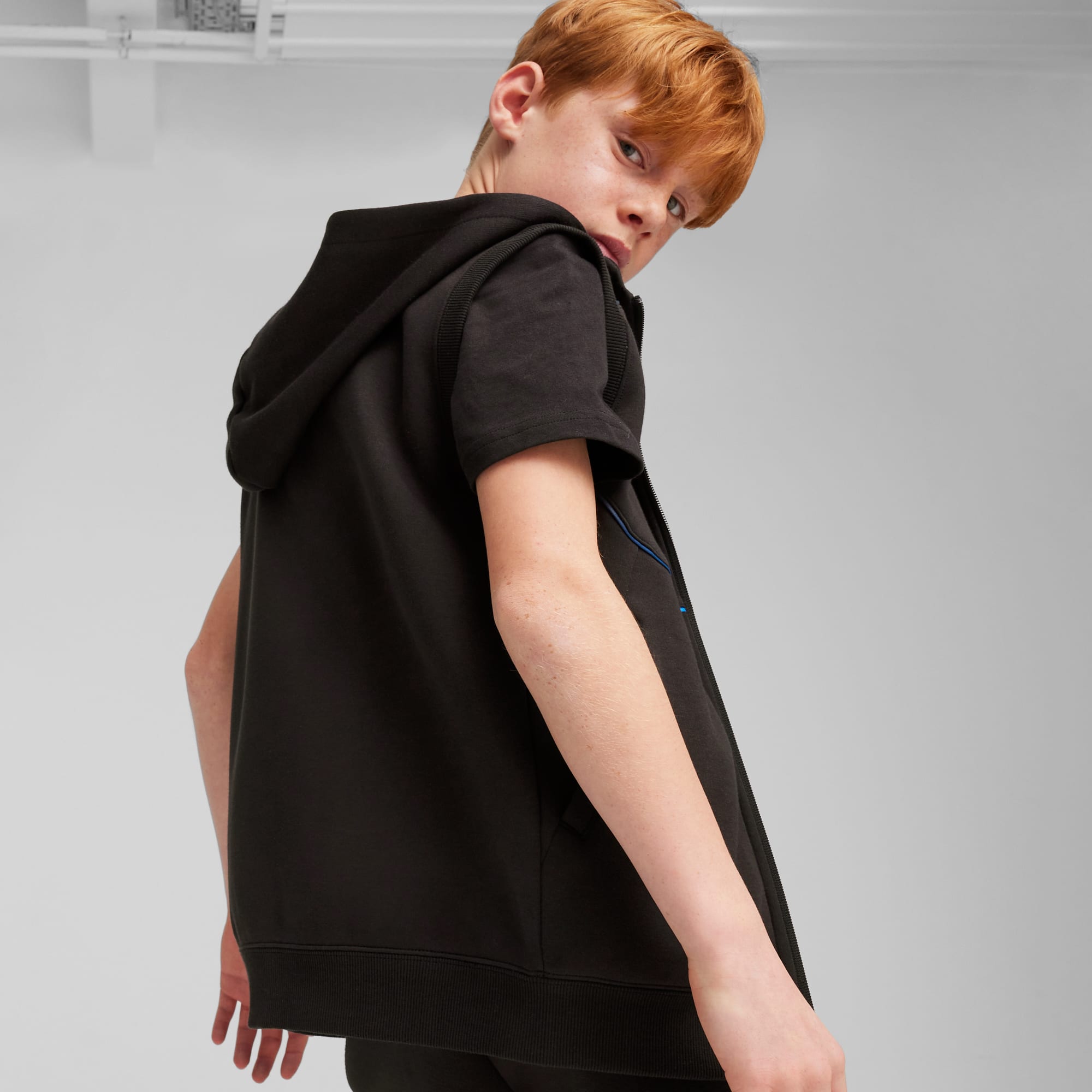 Kids sleeveless hoodie store