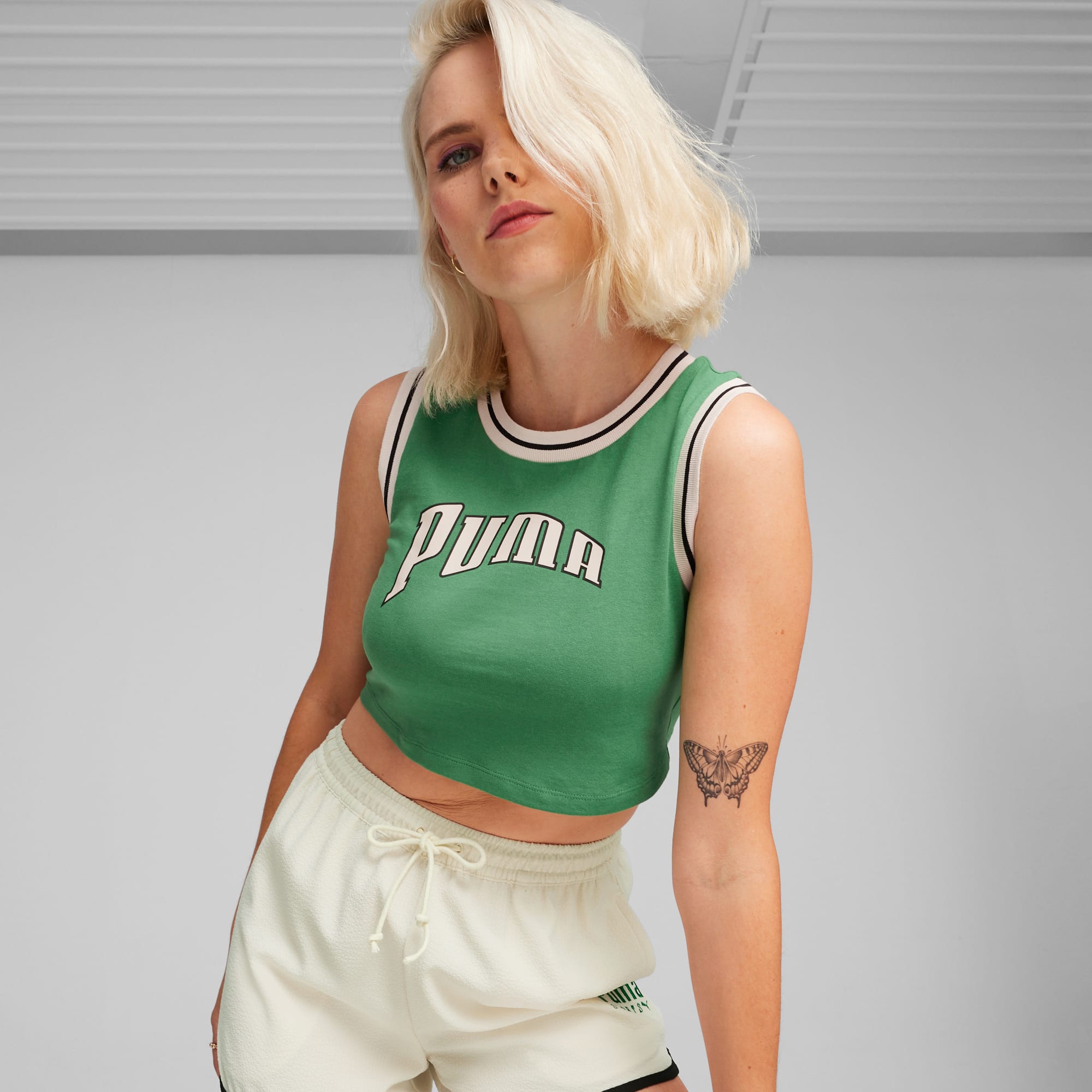Puma retro crop top shop