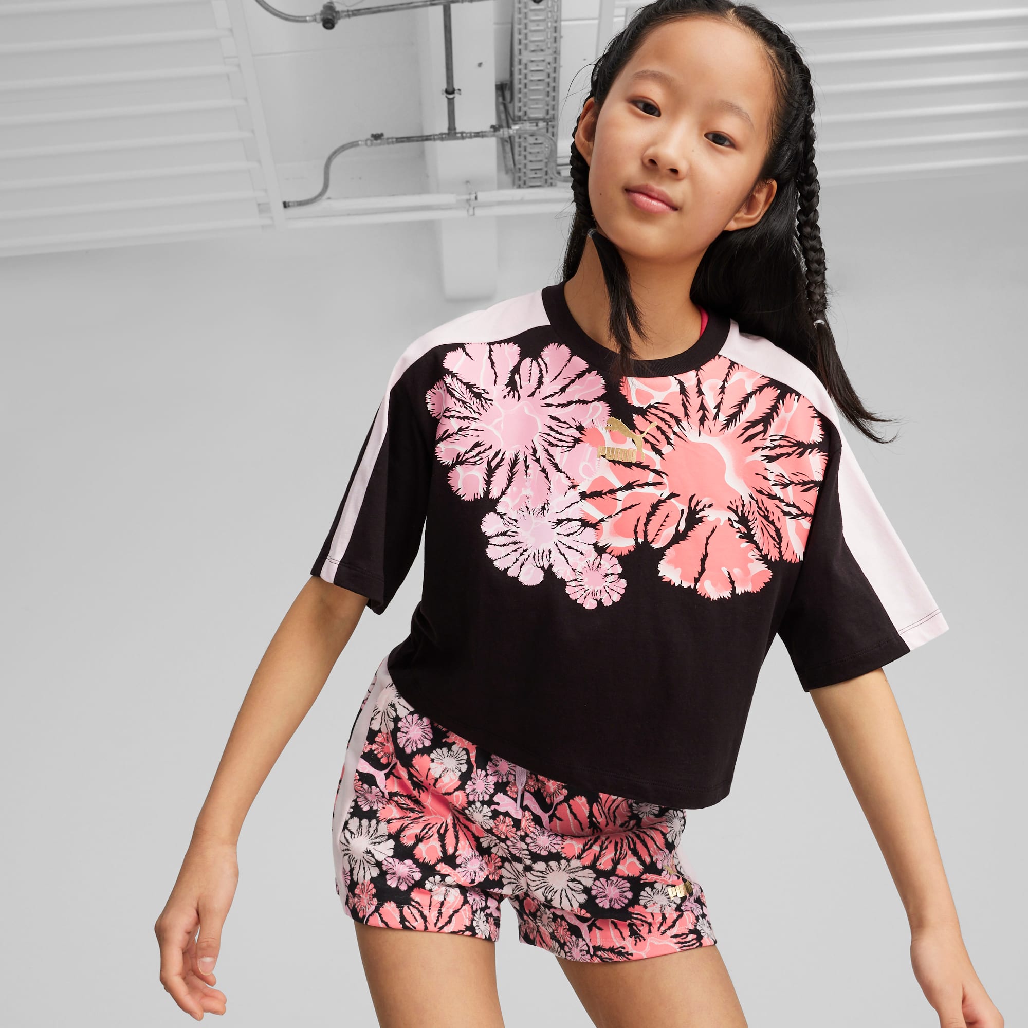 T7 Girls' Graphic Tee | PUMA