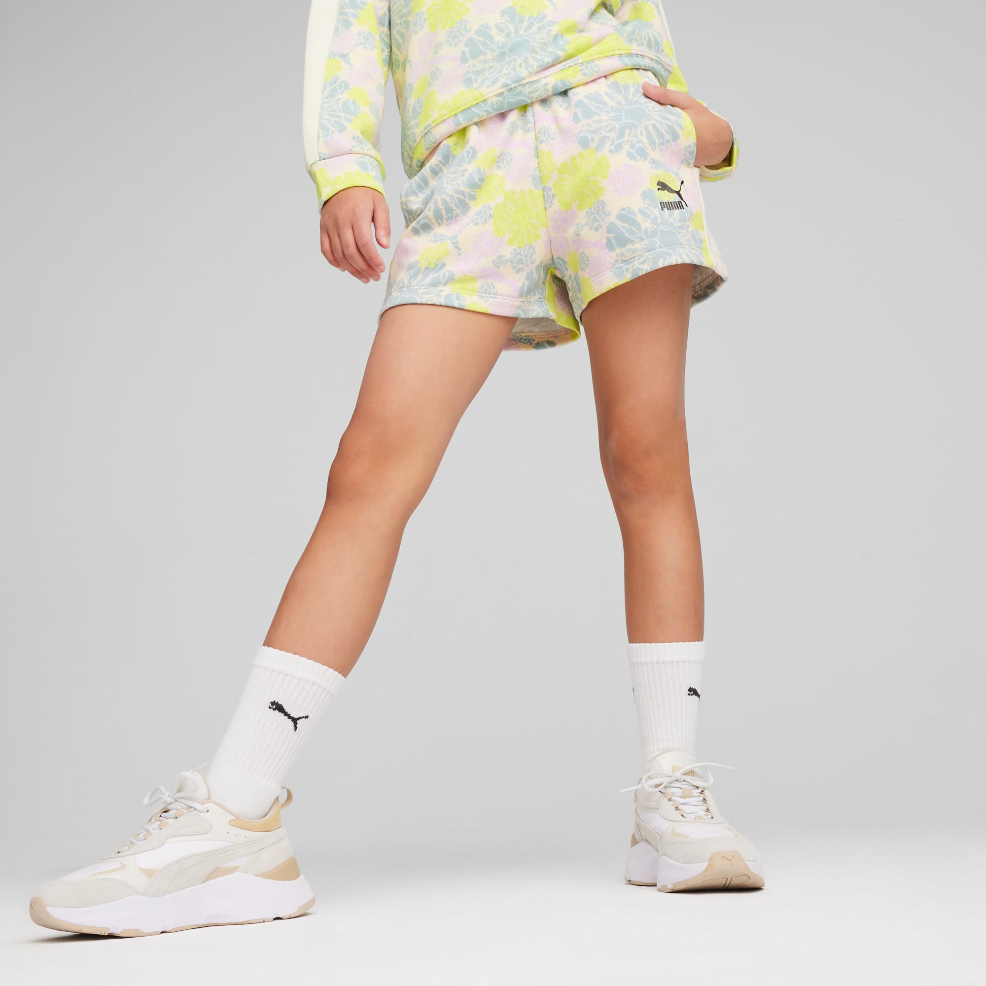 Puma girls shorts discount