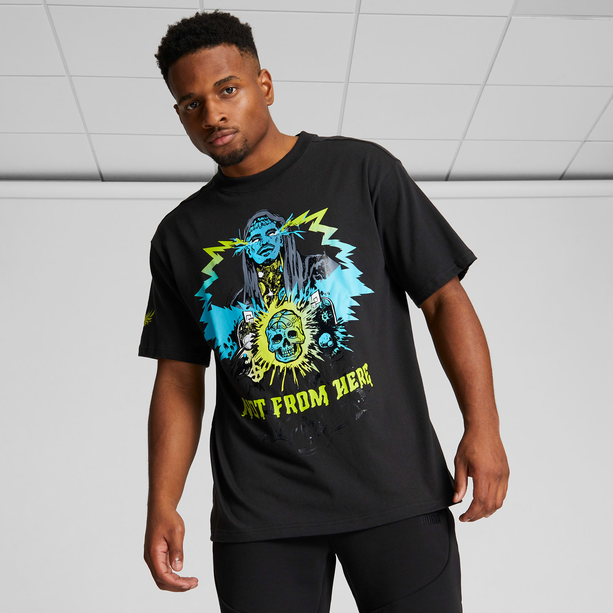 Puma basketball t shirt best sale