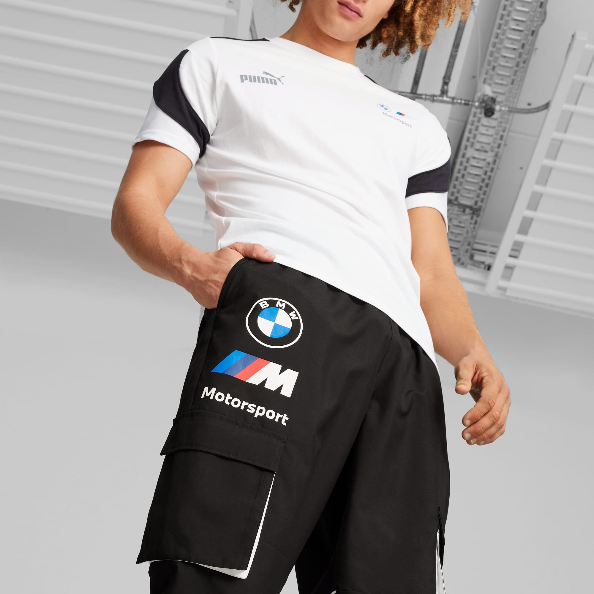 Shop PUMA BMW Motorsport Race Pants 53981901 white