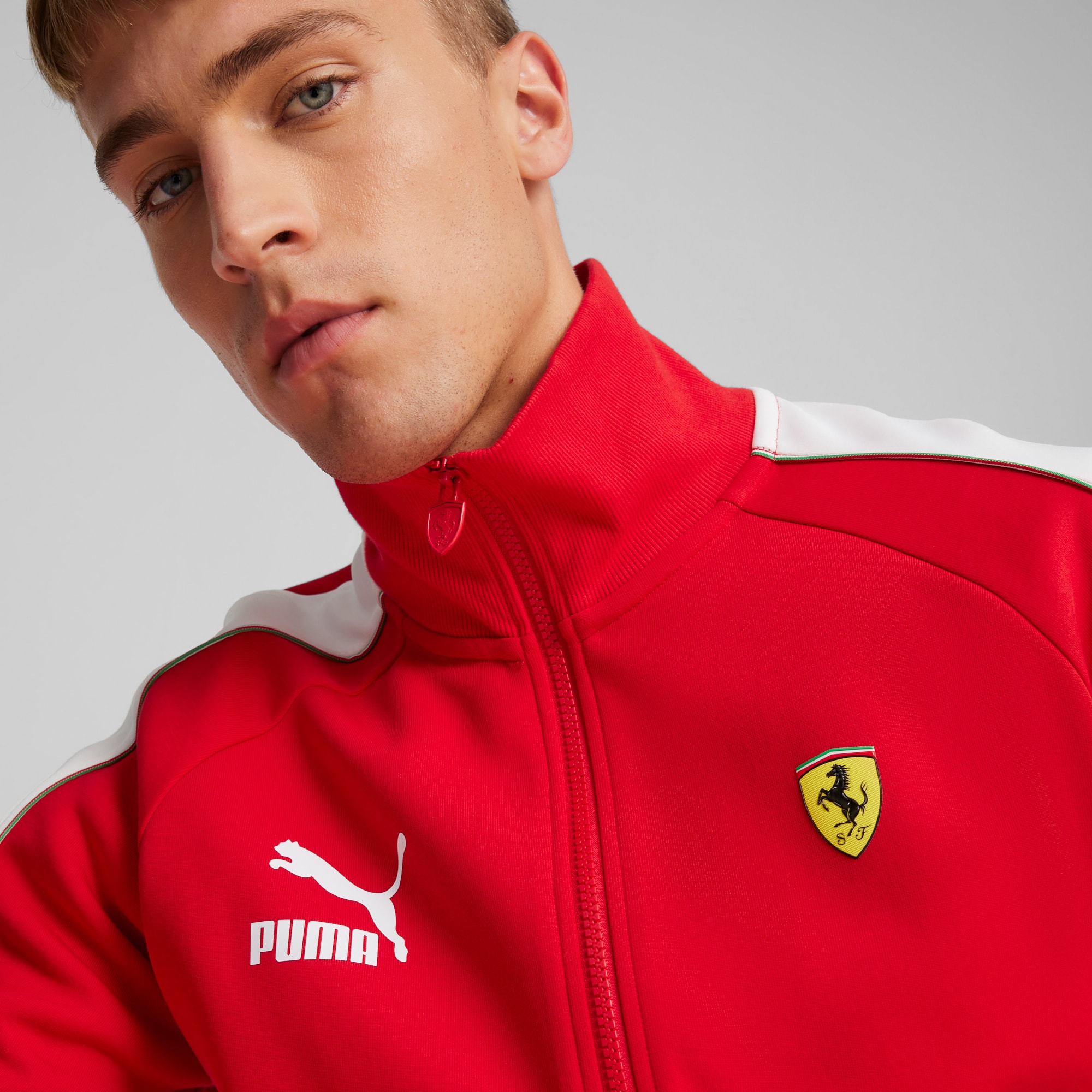 【信頼】 Scuderia Jacket Motorsport Men's T7 Iconic Race Ferrari F1