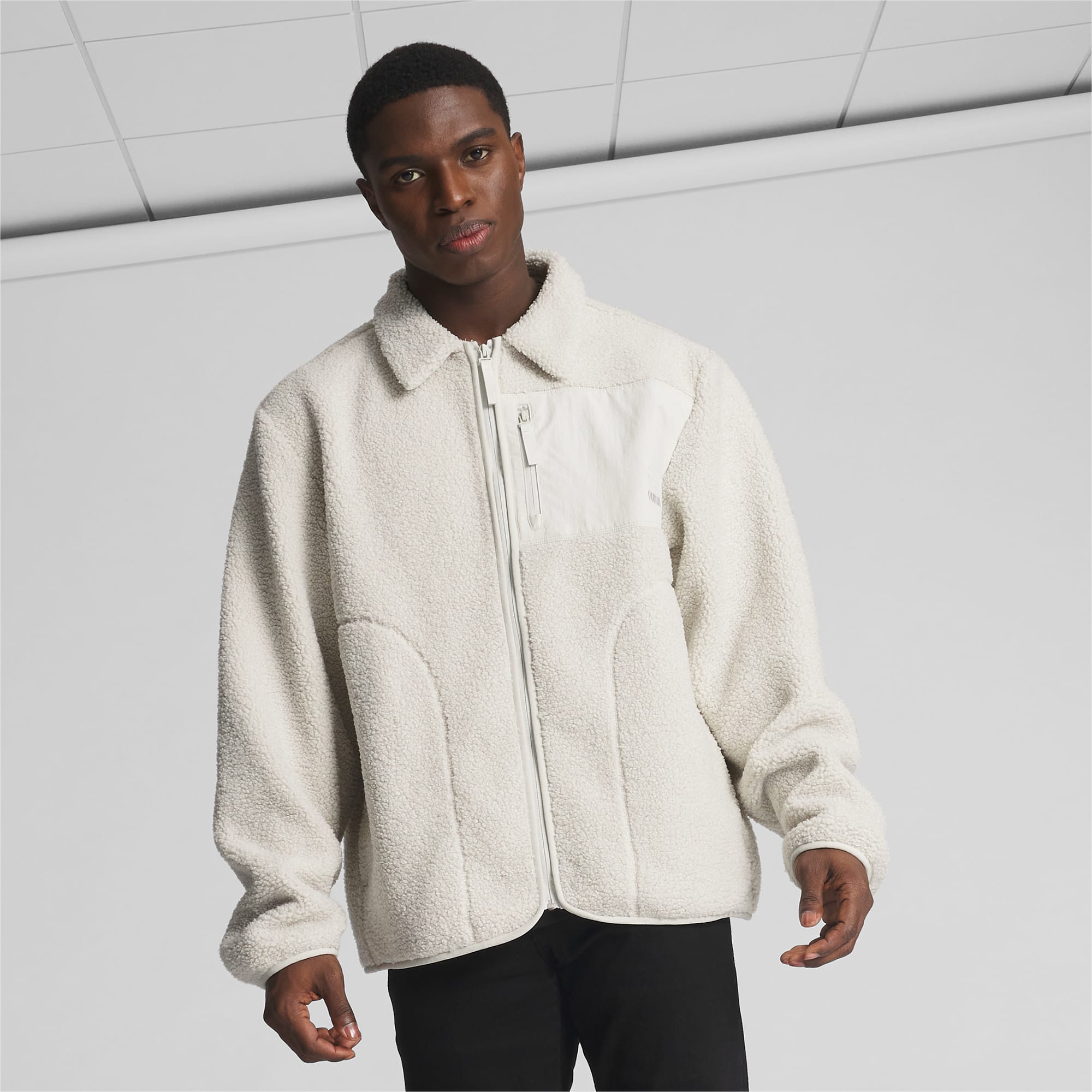 Essentials Mens Sherpa Lined Full-Zip Hooded Fleece Sweatshirt :  : Clothing, Shoes & Accessories