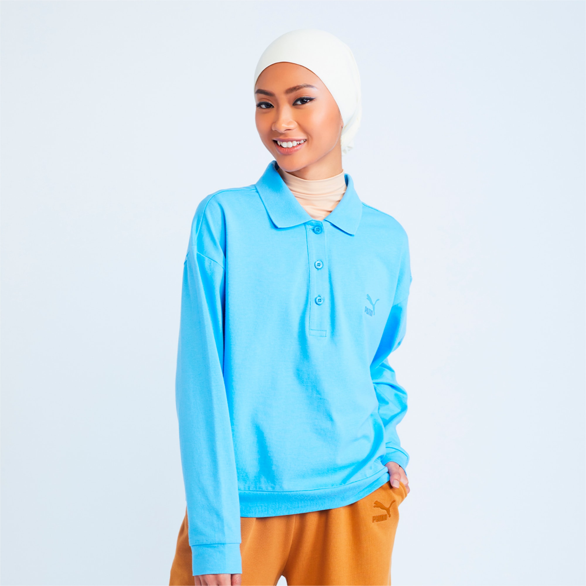 Classics HR Long Sleeve Women s Polo Shirt PUMA Shop All Puma PUMA