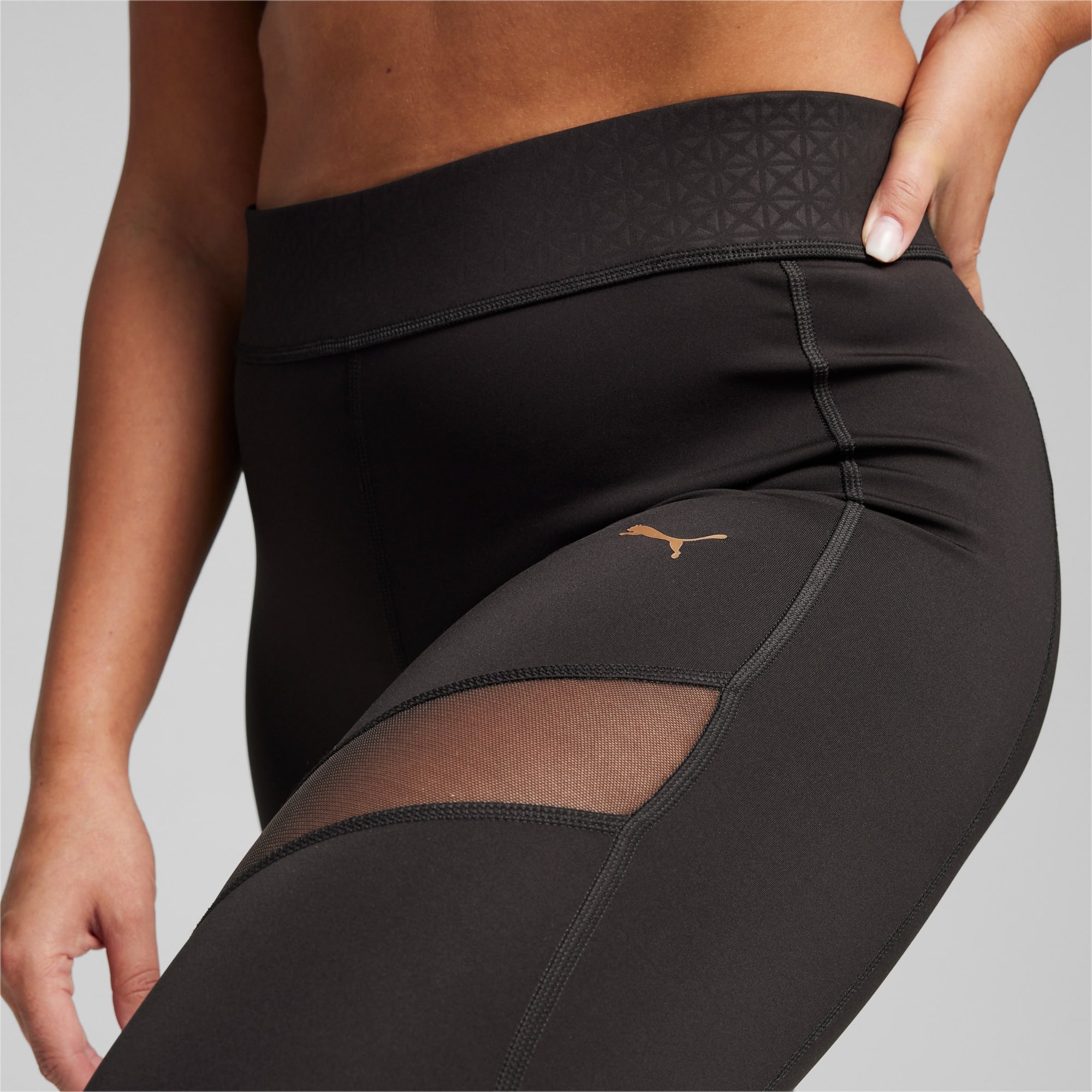 Puma x Pamela Reif Womens Mesh Training Tights Black S