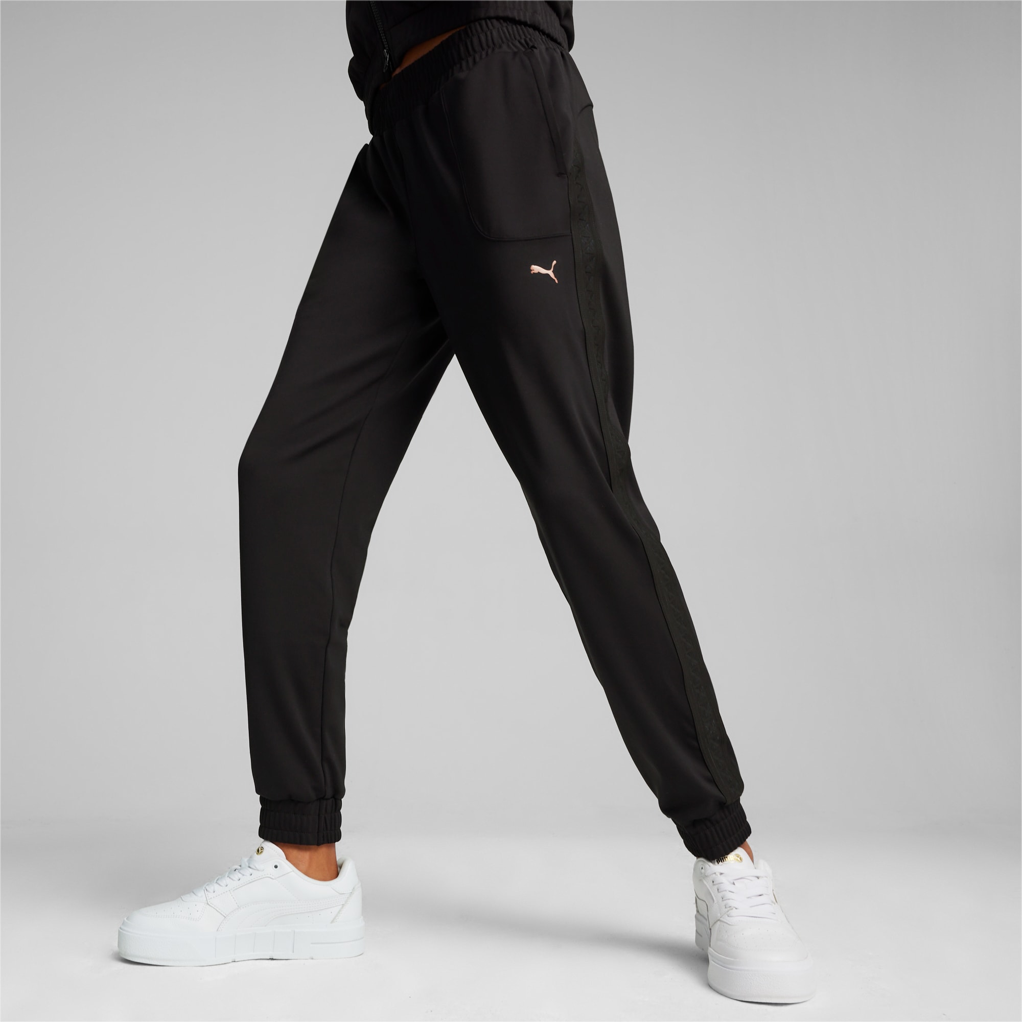 PUMA x PAMELA REIF Jogginghose mit schmal zulaufendem Bein Damen