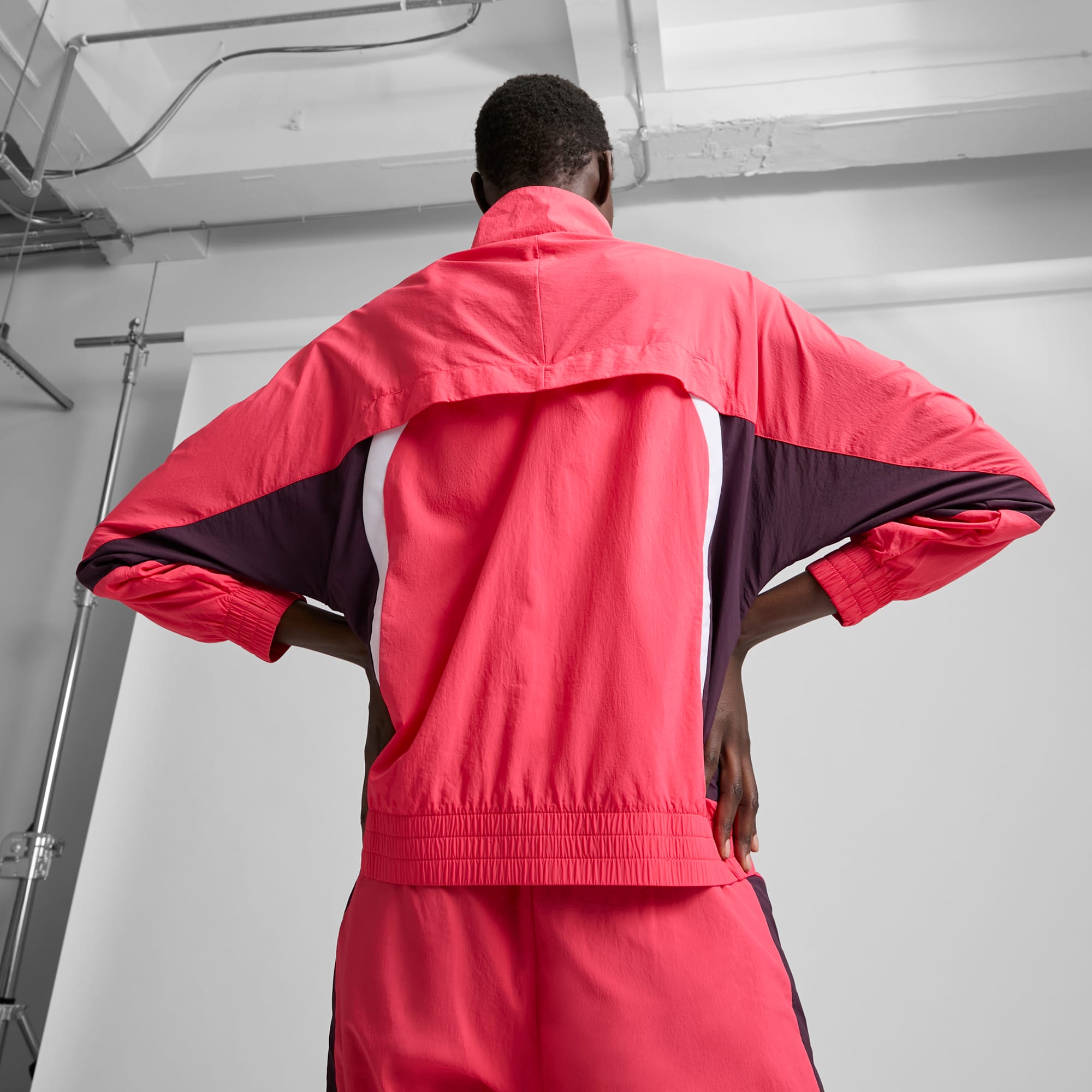Red puma tracksuit womens deals