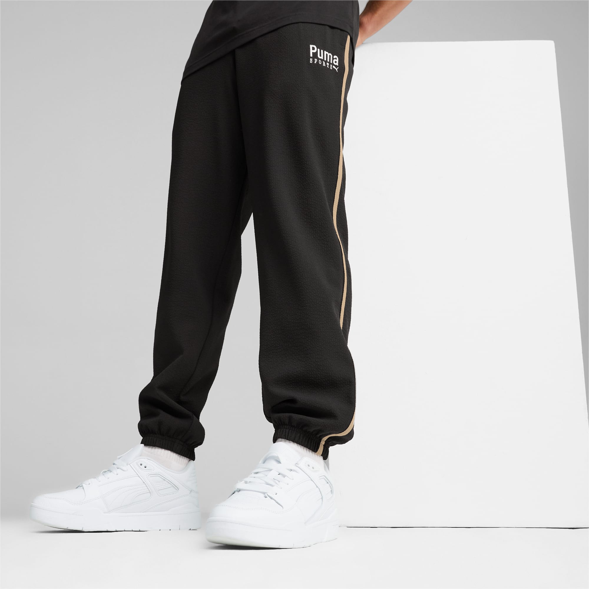 Buy PUMA Black Polyester Elastane Regular Fit Boys Sports Track Pants