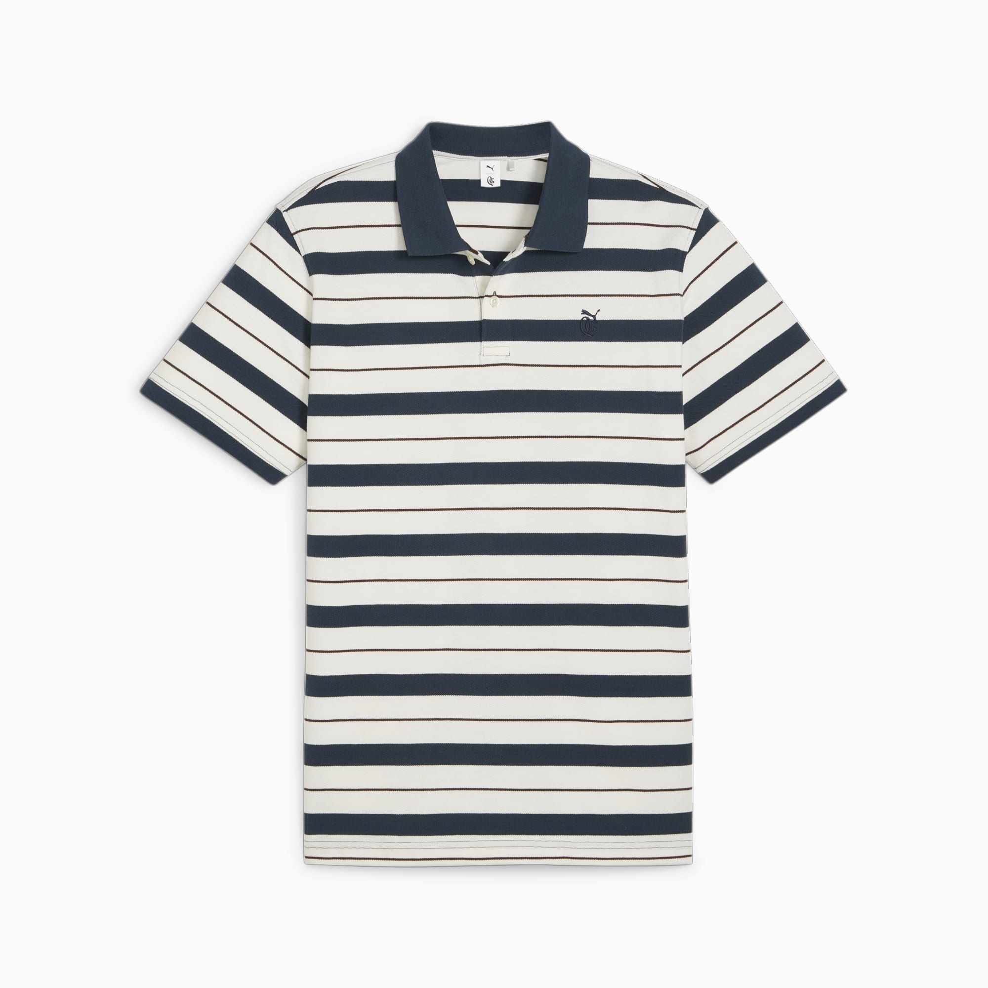 Polo da golf PUMA x QUIET GOLF CLUB da uomo, Warm White-Dark Night, large