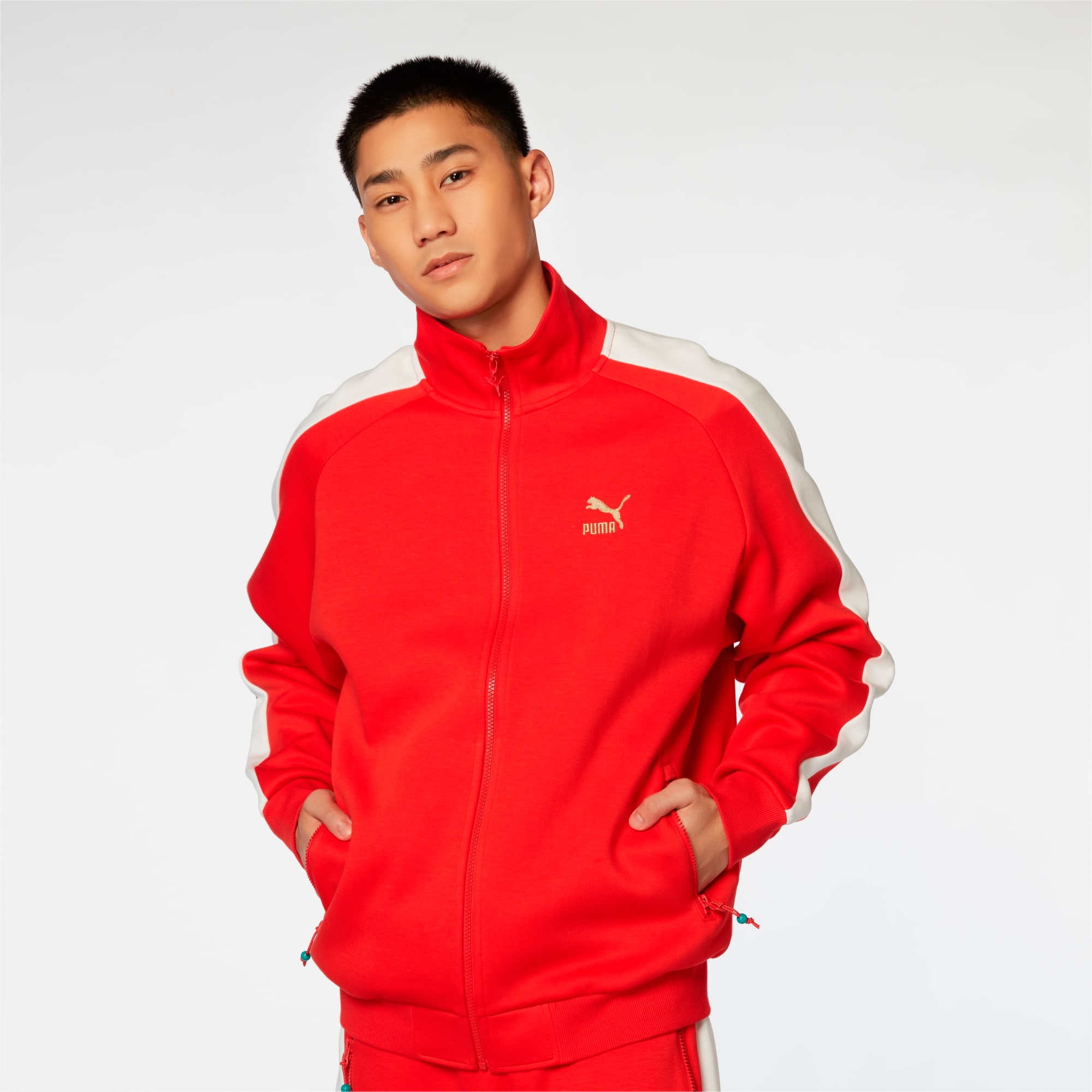 Mens puma t7 track jacket top