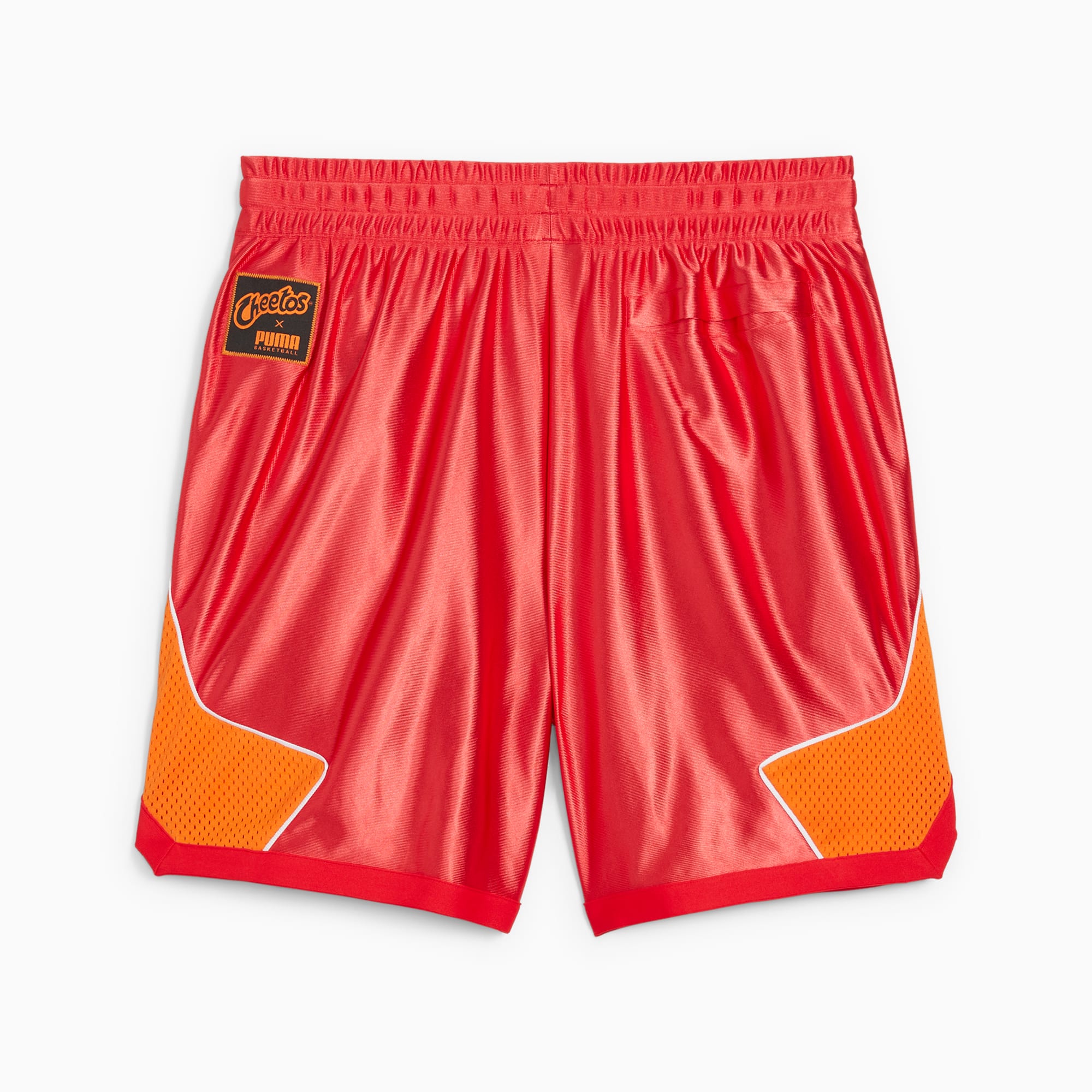 Orange puma shorts on sale