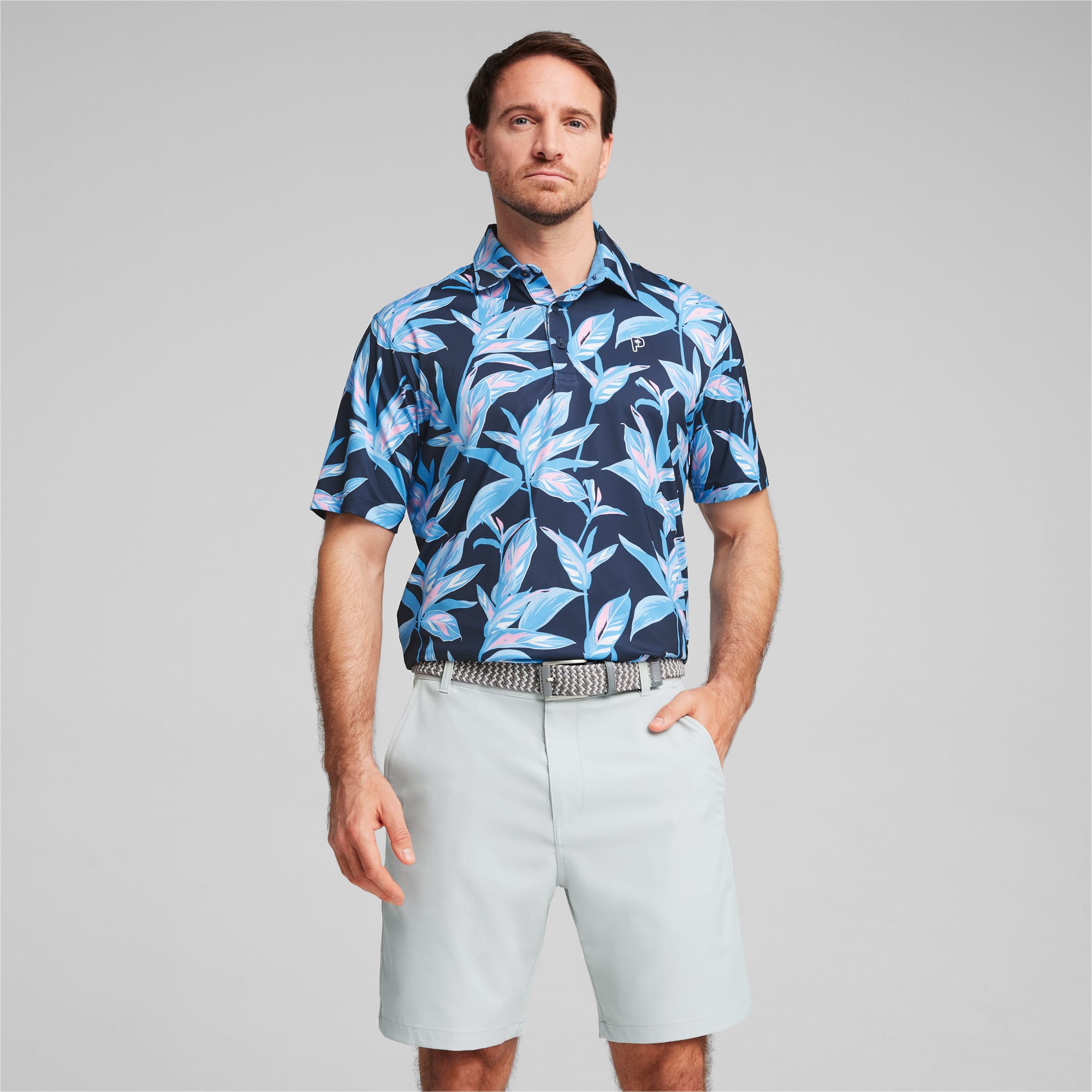 Puma golf hawaiian shirt clearance