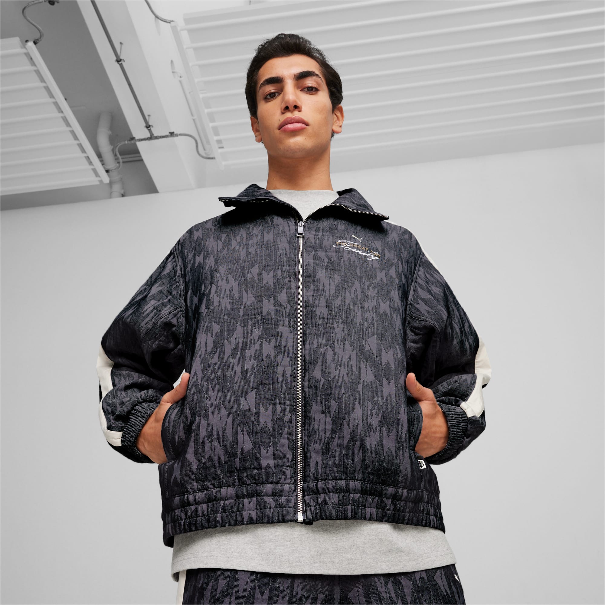 90s PUMA トラックジャケット ジャージ テック ブラック 80s~90s PUMA HitUnion Pro Tech Sport Track Jack