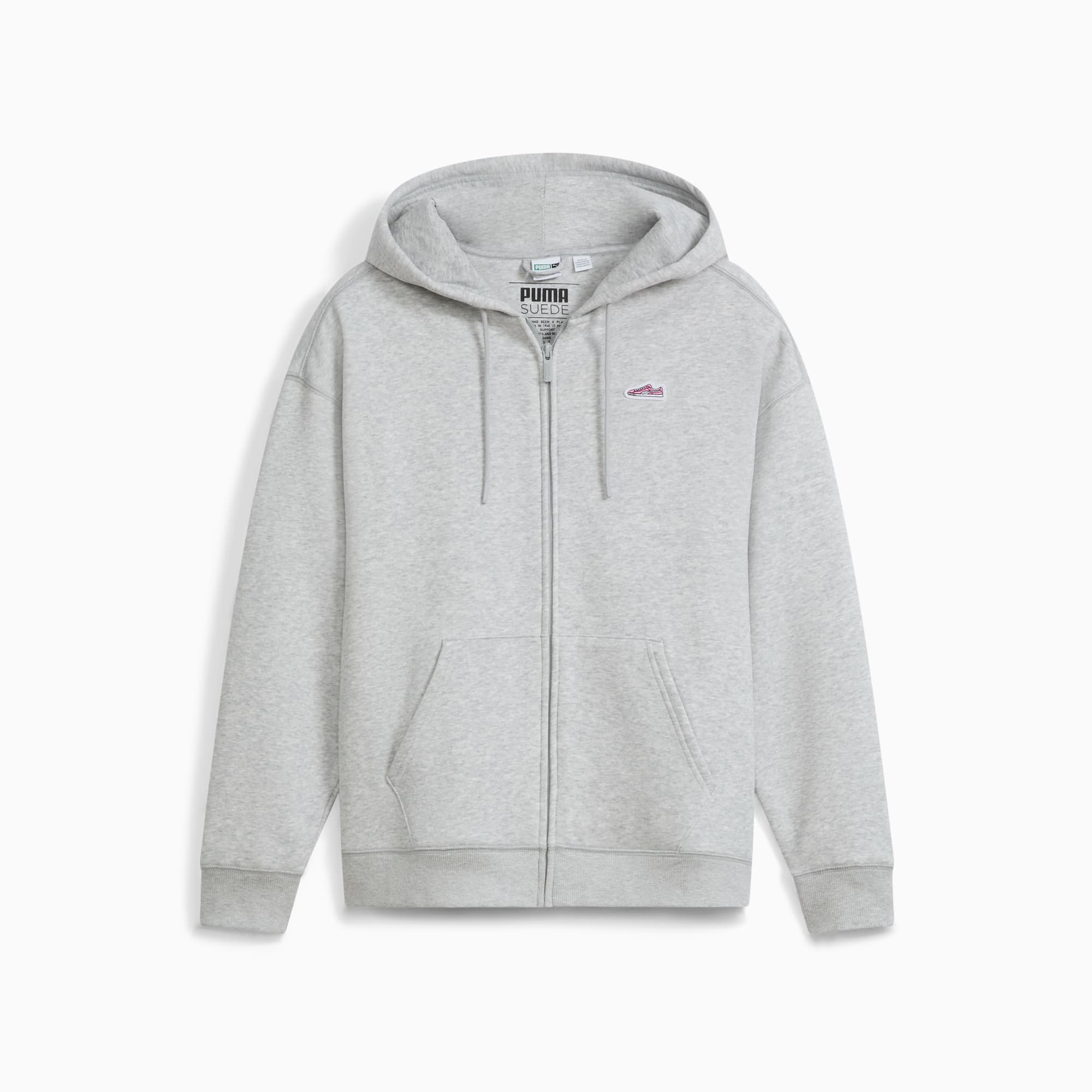 Suede Logo Women's Full-Zip Hoodie