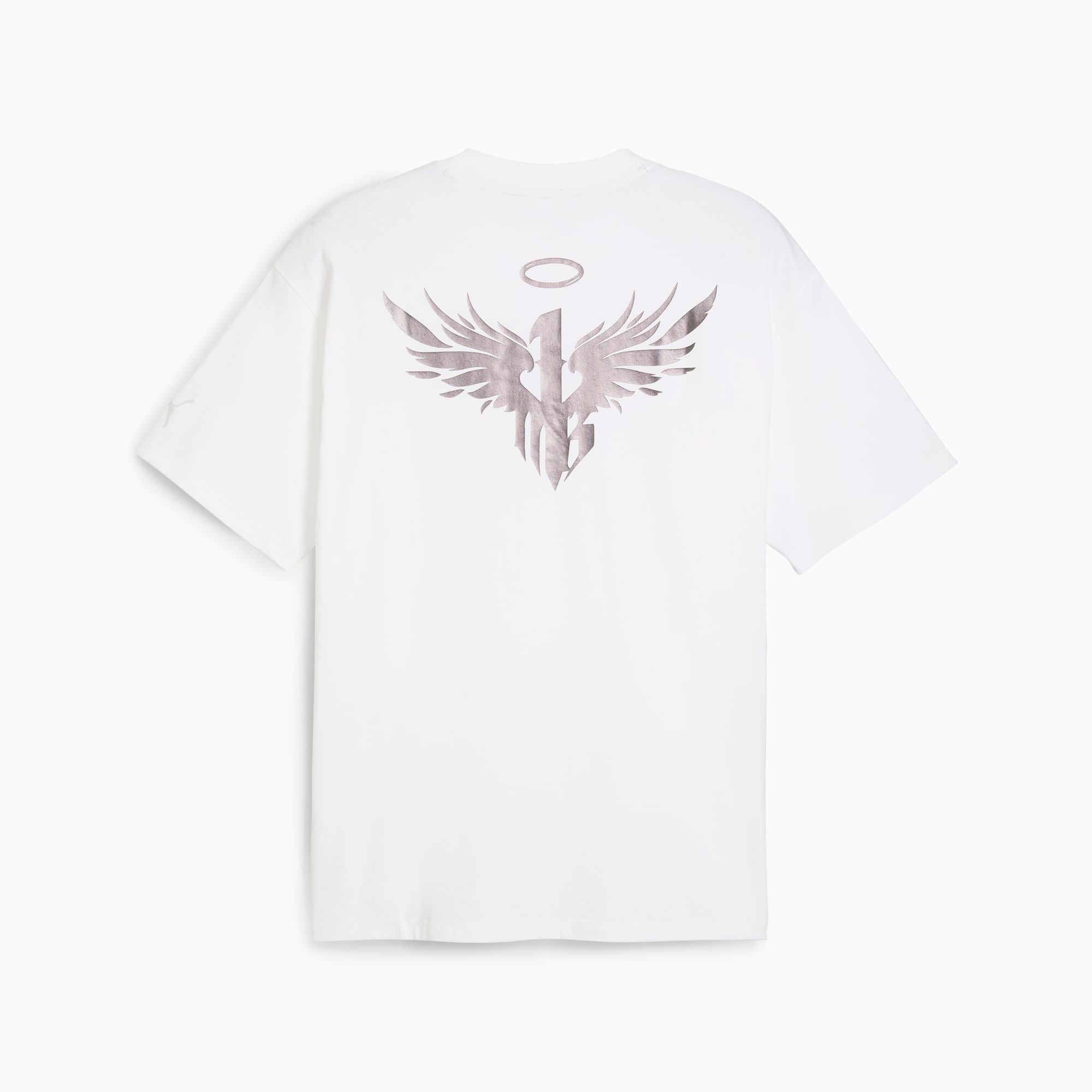 Melo Alwayz On Men's Basketball Tee, PUMA White, large