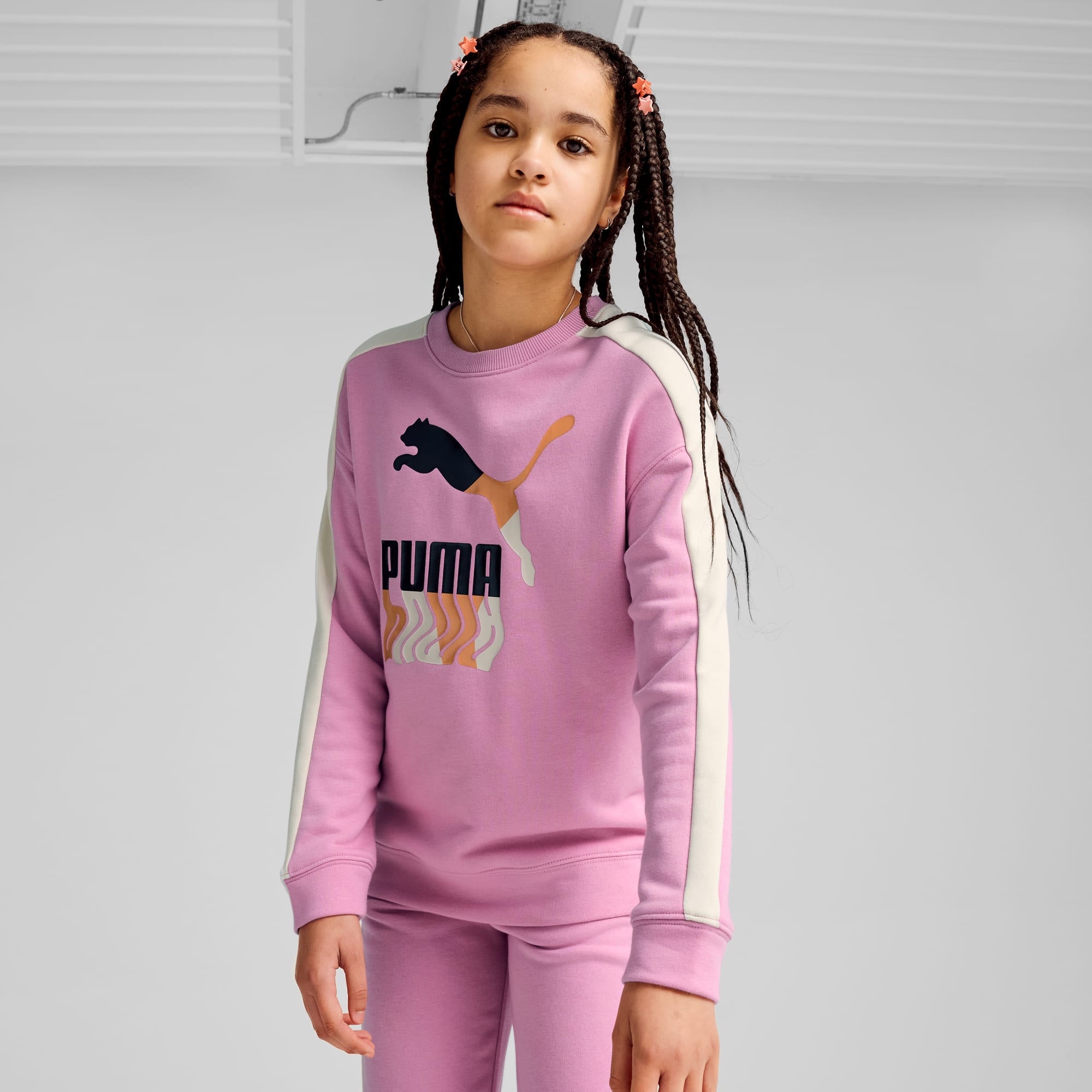 Sweat puma enfant rose outlet