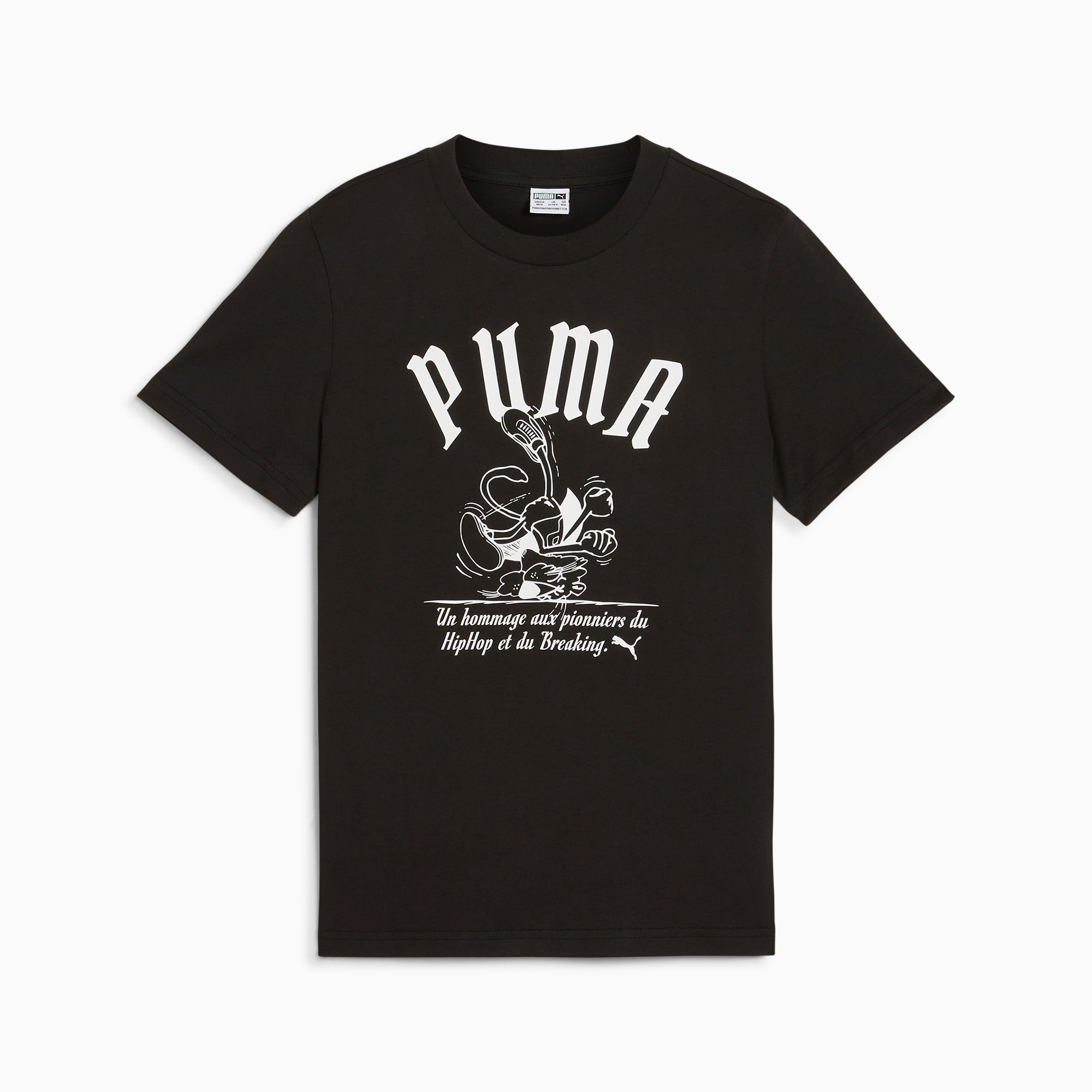 Graphics Super Puma T Shirt Youth Black S