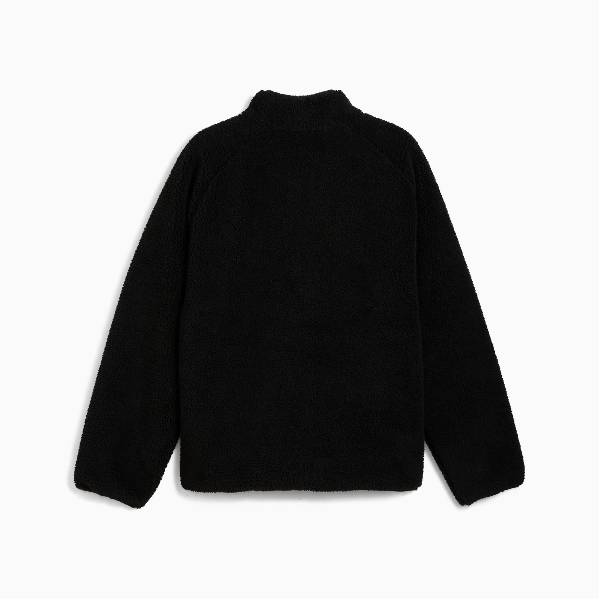 Chaqueta Puma Reversible Mujer - Sherpa Y Tejido - Negra