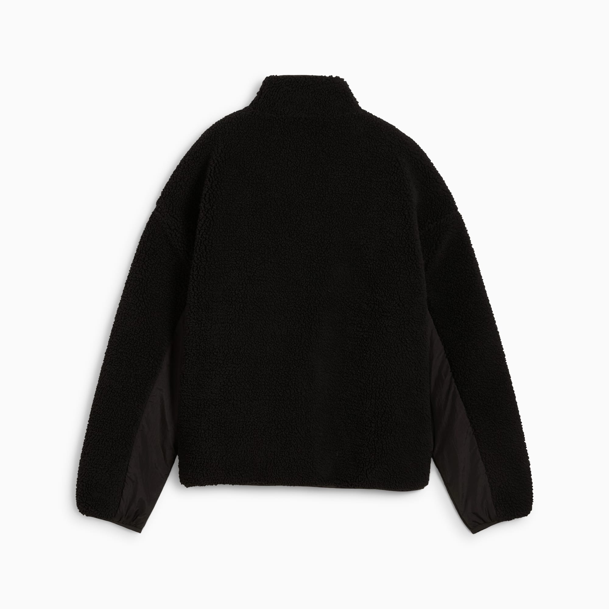 Black sherpa jacket shop
