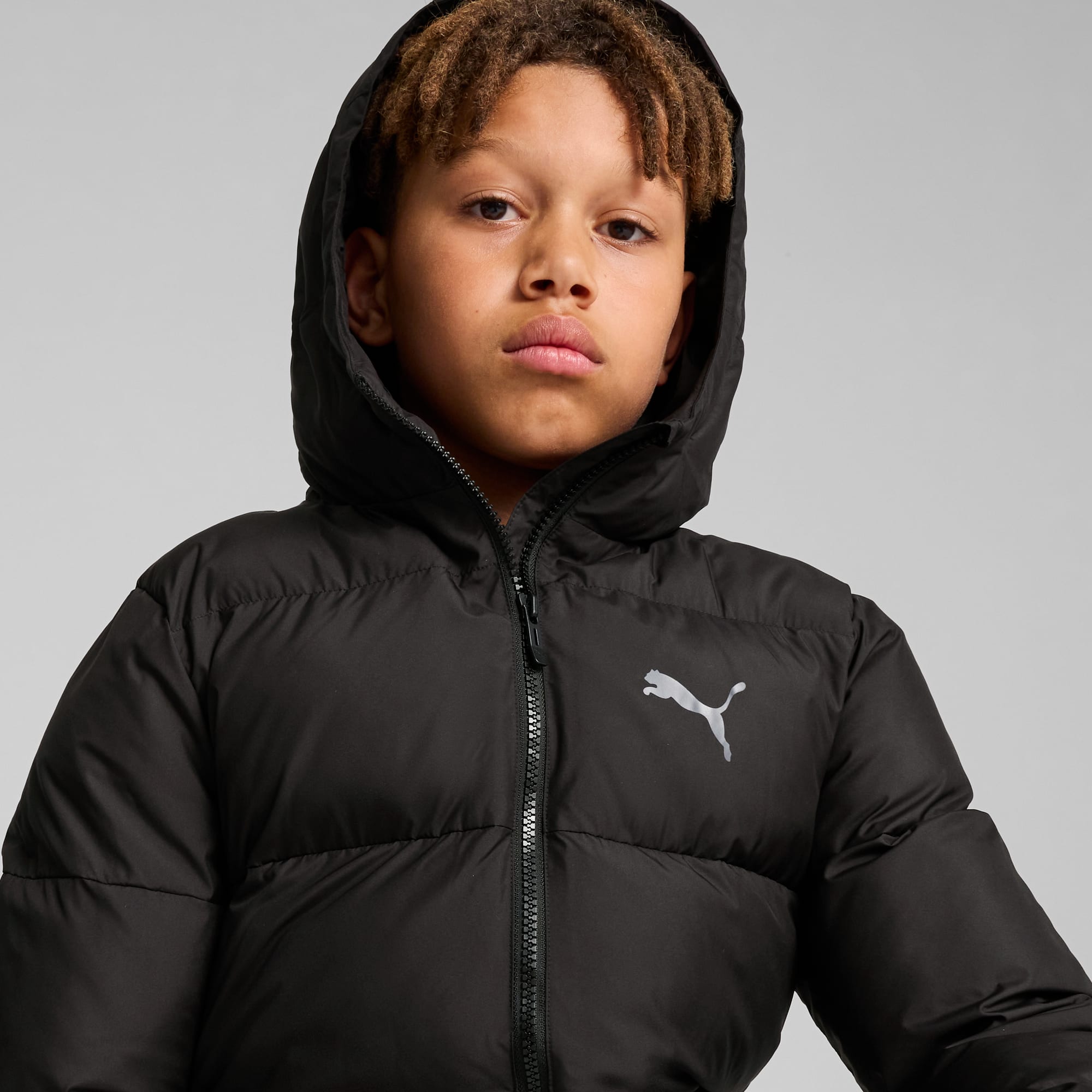 Poly Hooded Puffer Jacket Youth