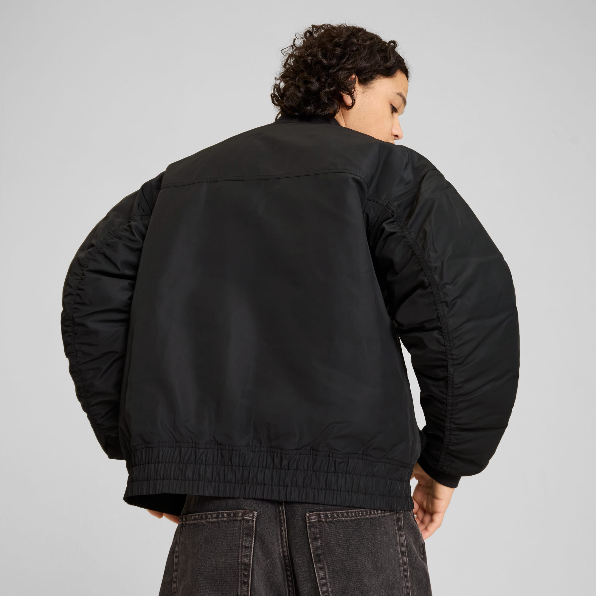 Black bomber men best sale