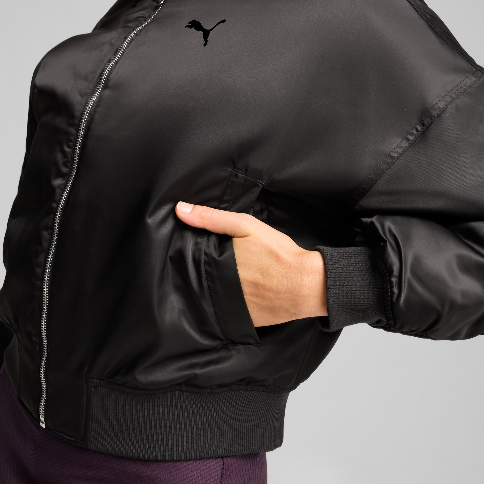Women s Satin Bomber Jacket PUMA