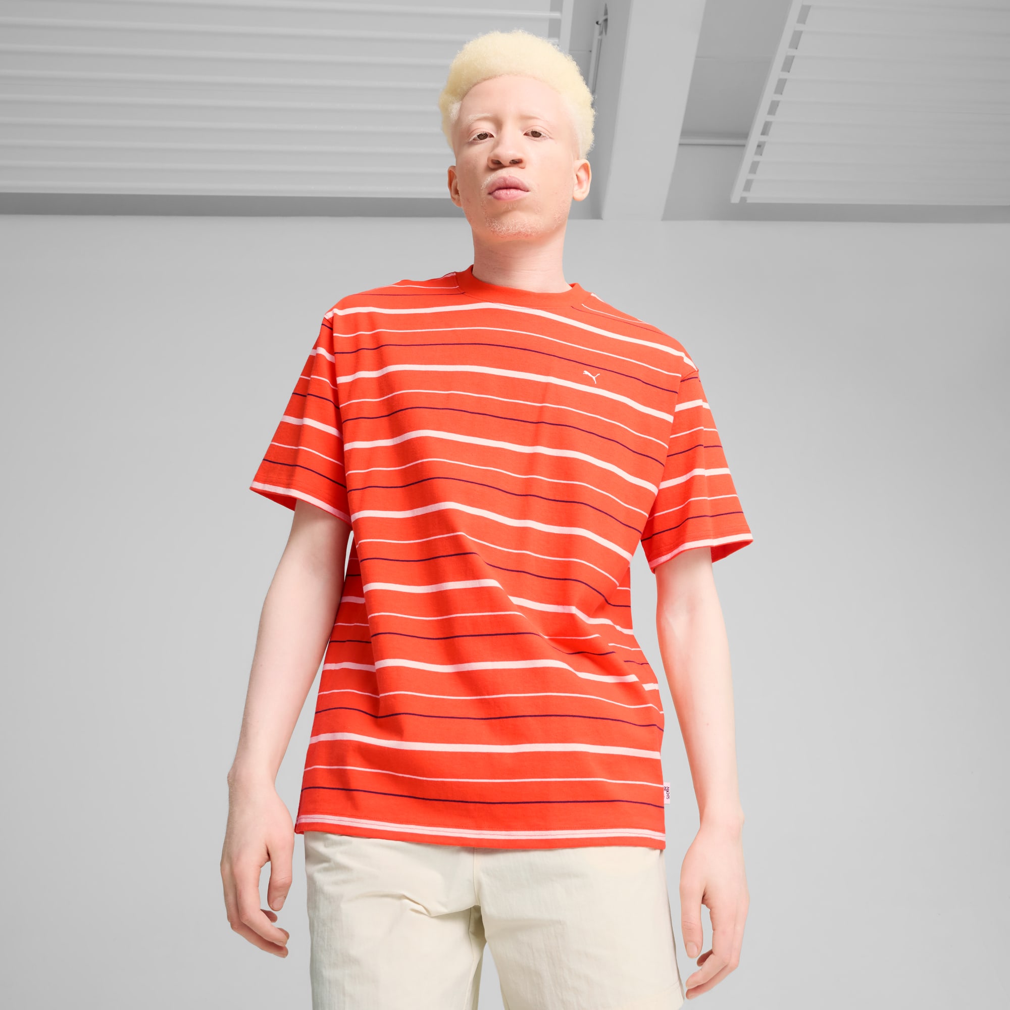 T shirt a righe uomo top