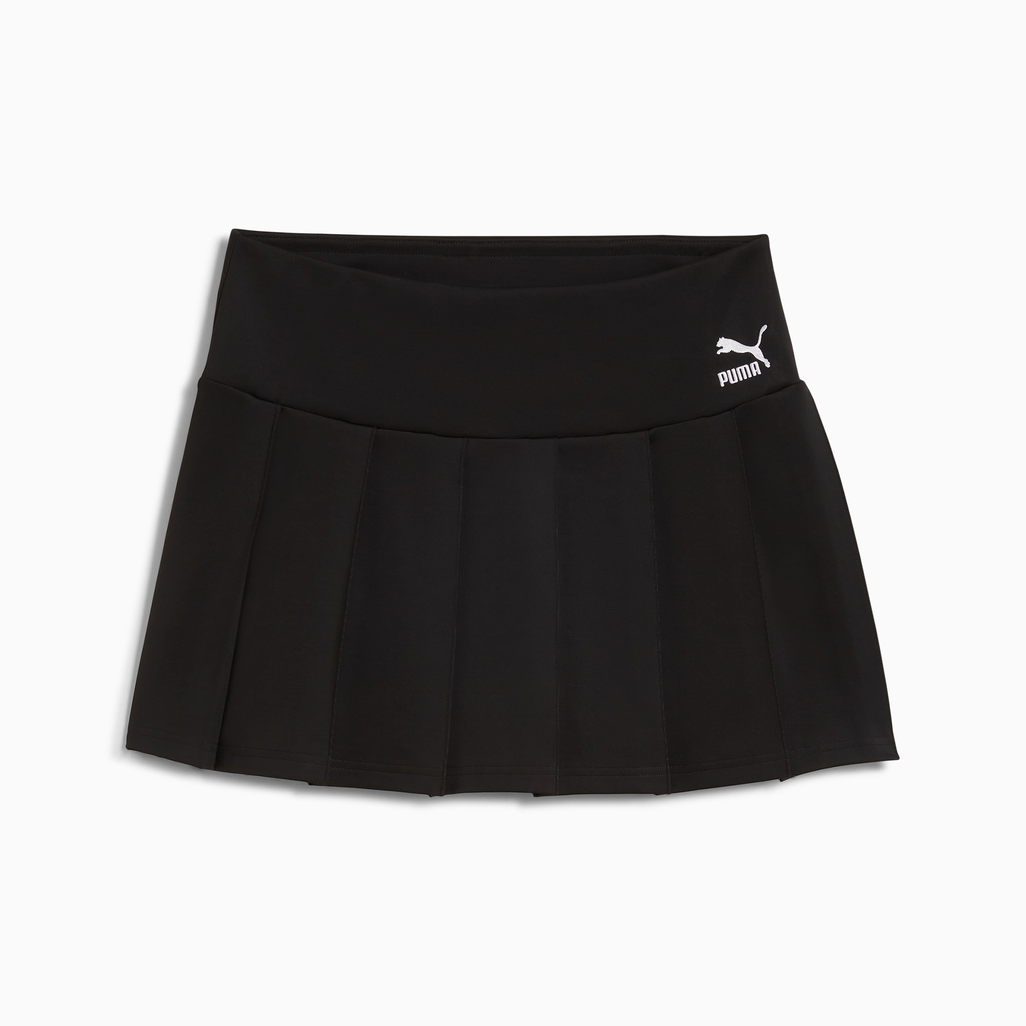 Puma Classics Pleated Mini Skirt Women Black L