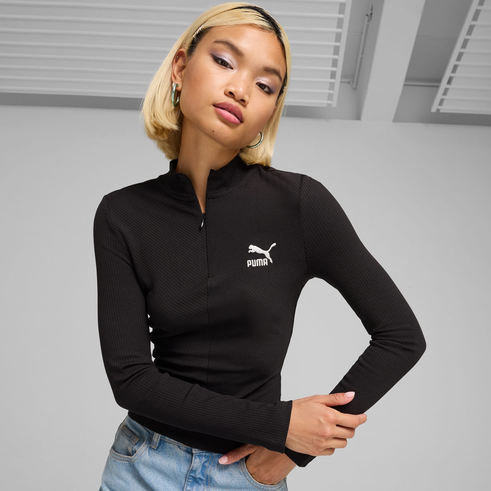 T shirt met rits dames shop