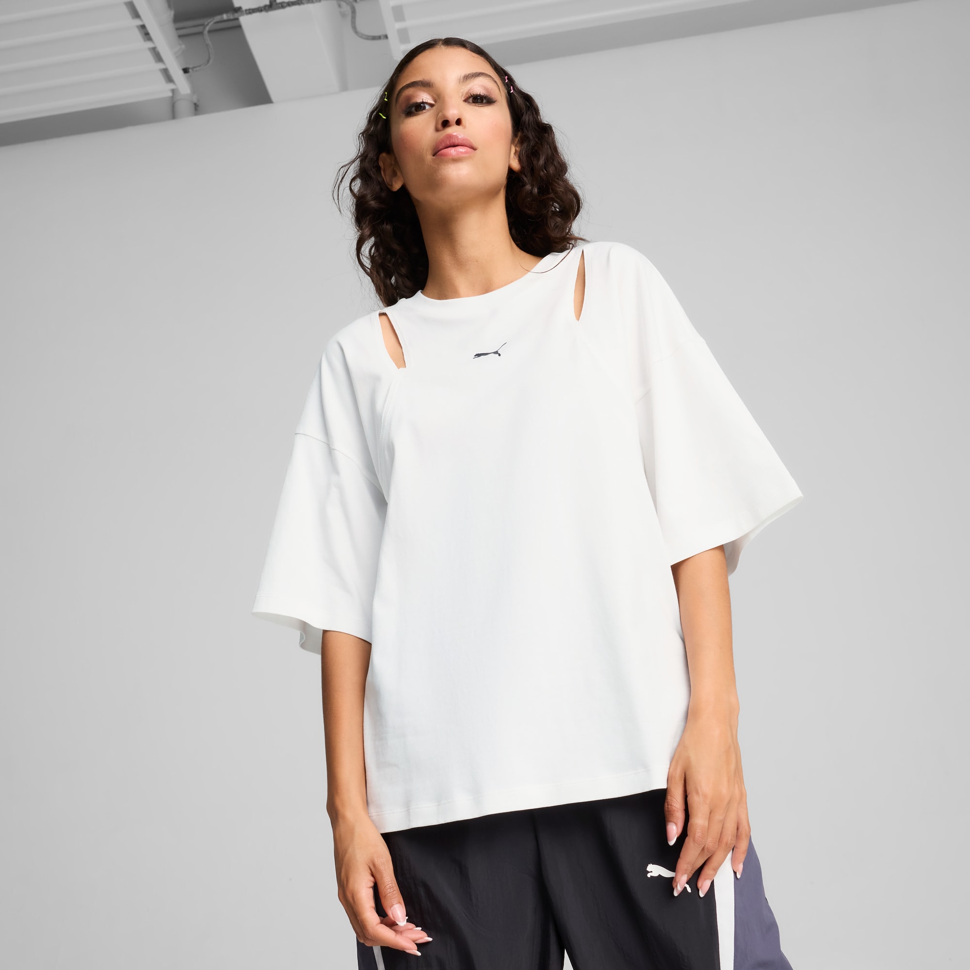 DARE TO Women s Oversized Cut Out Tee PUMA