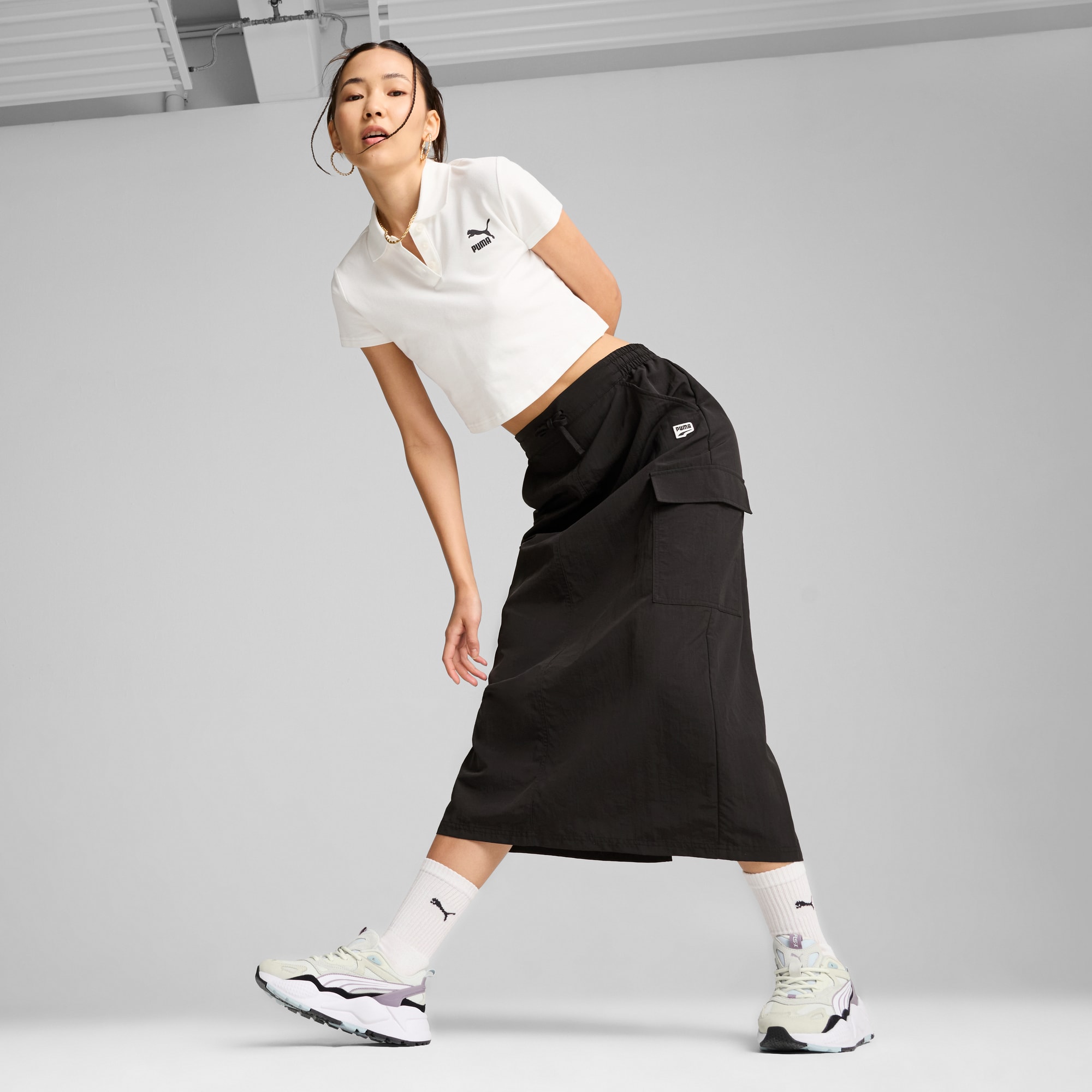 Jupe midi cargo DOWNTOWN Femme PUMA