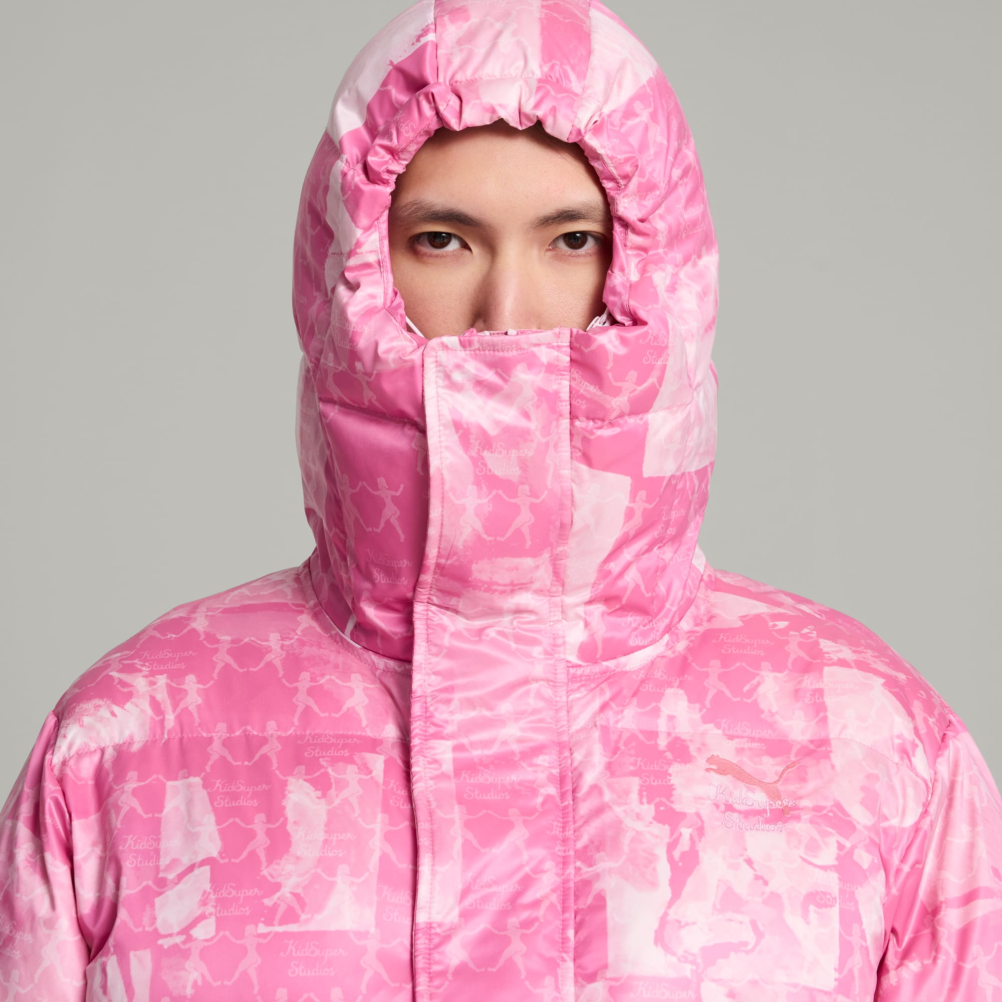 ❤️PUMA❤️ダウン❤️ピンク❤️ PUMA（プーマ）の「【PUMA×AMI】PUFFER JACKET/パデッド