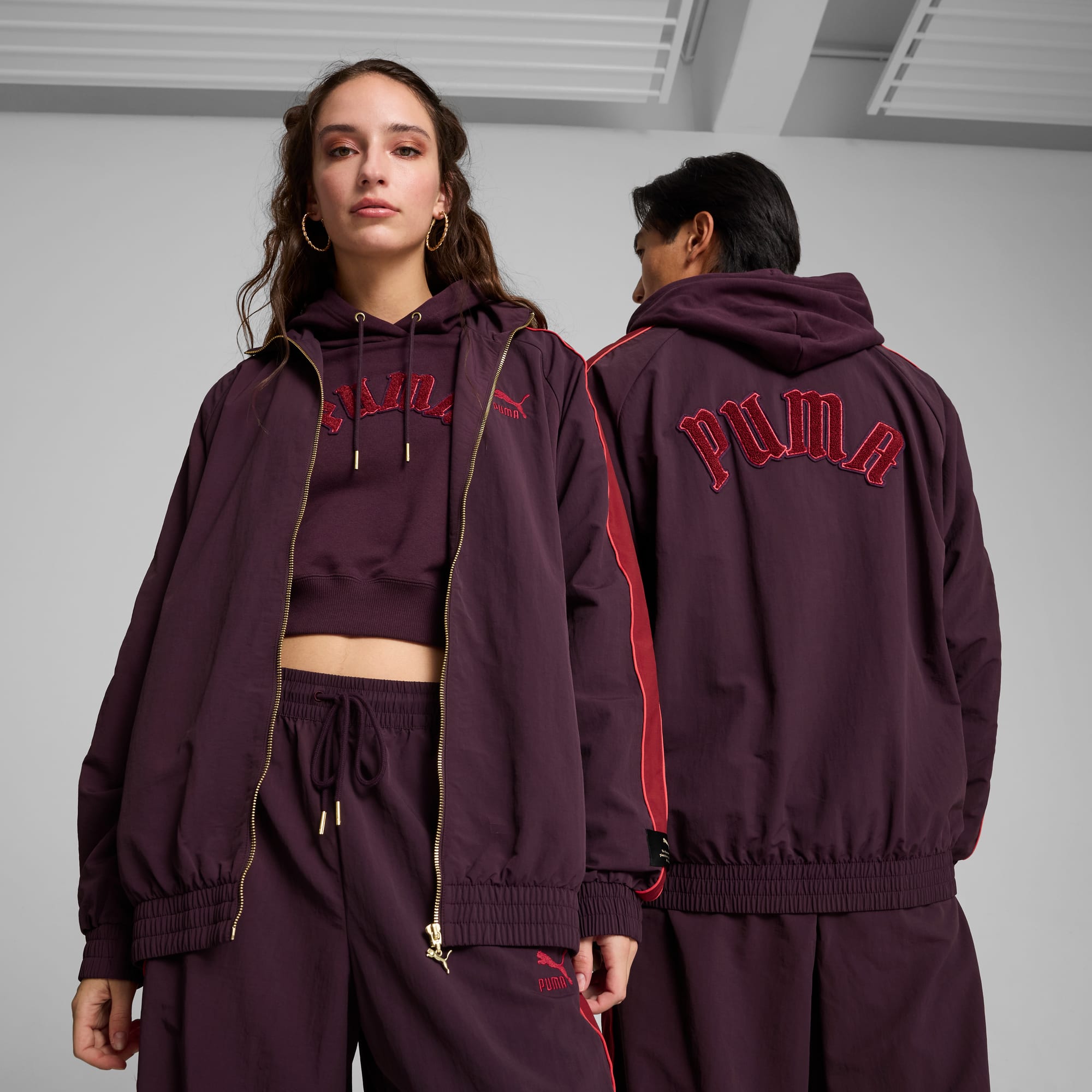 PLAY LOUD T7 Track Jacket Unisex Midnight Plum PUMA Shoes PUMA