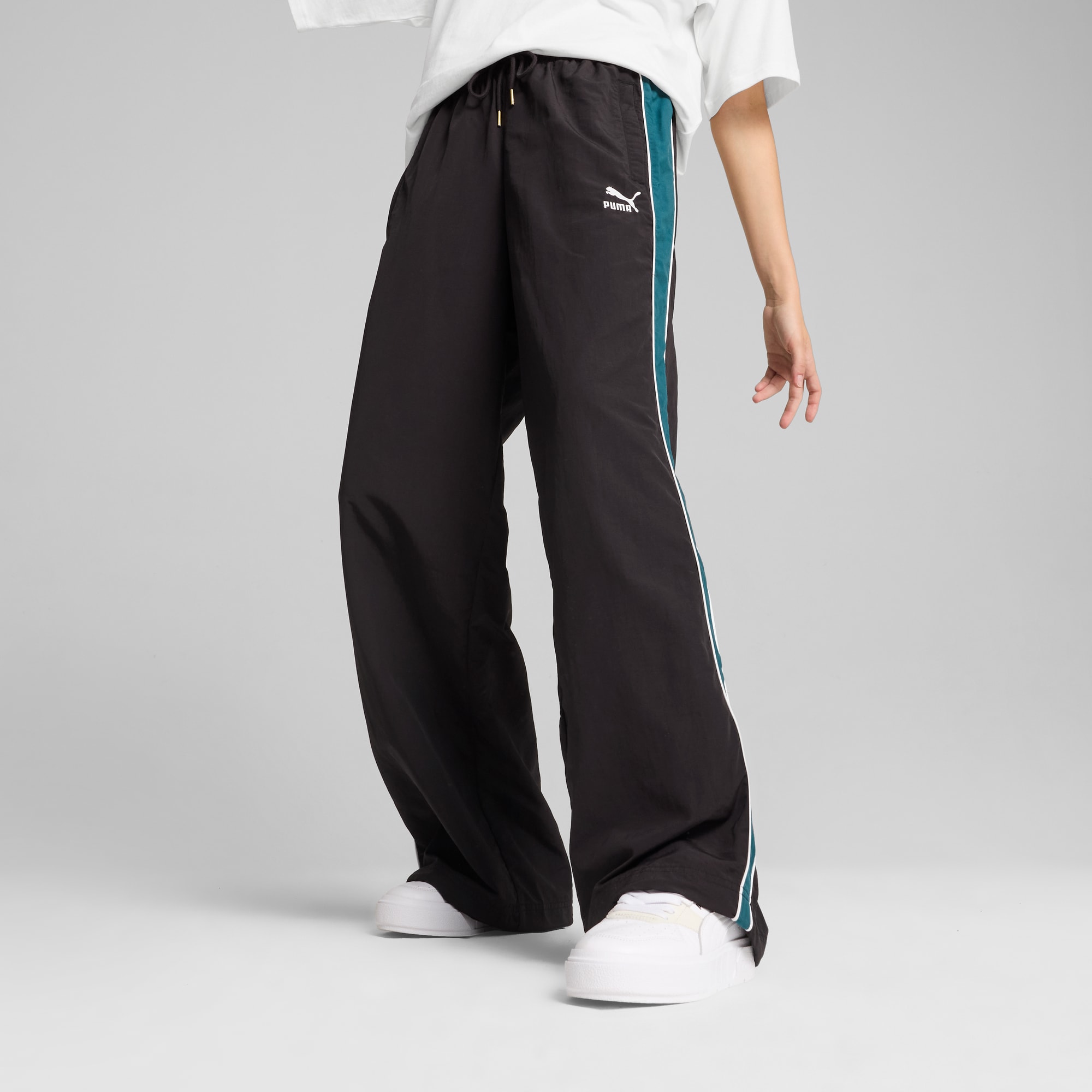 Puma tape wide leg track pants hotsell