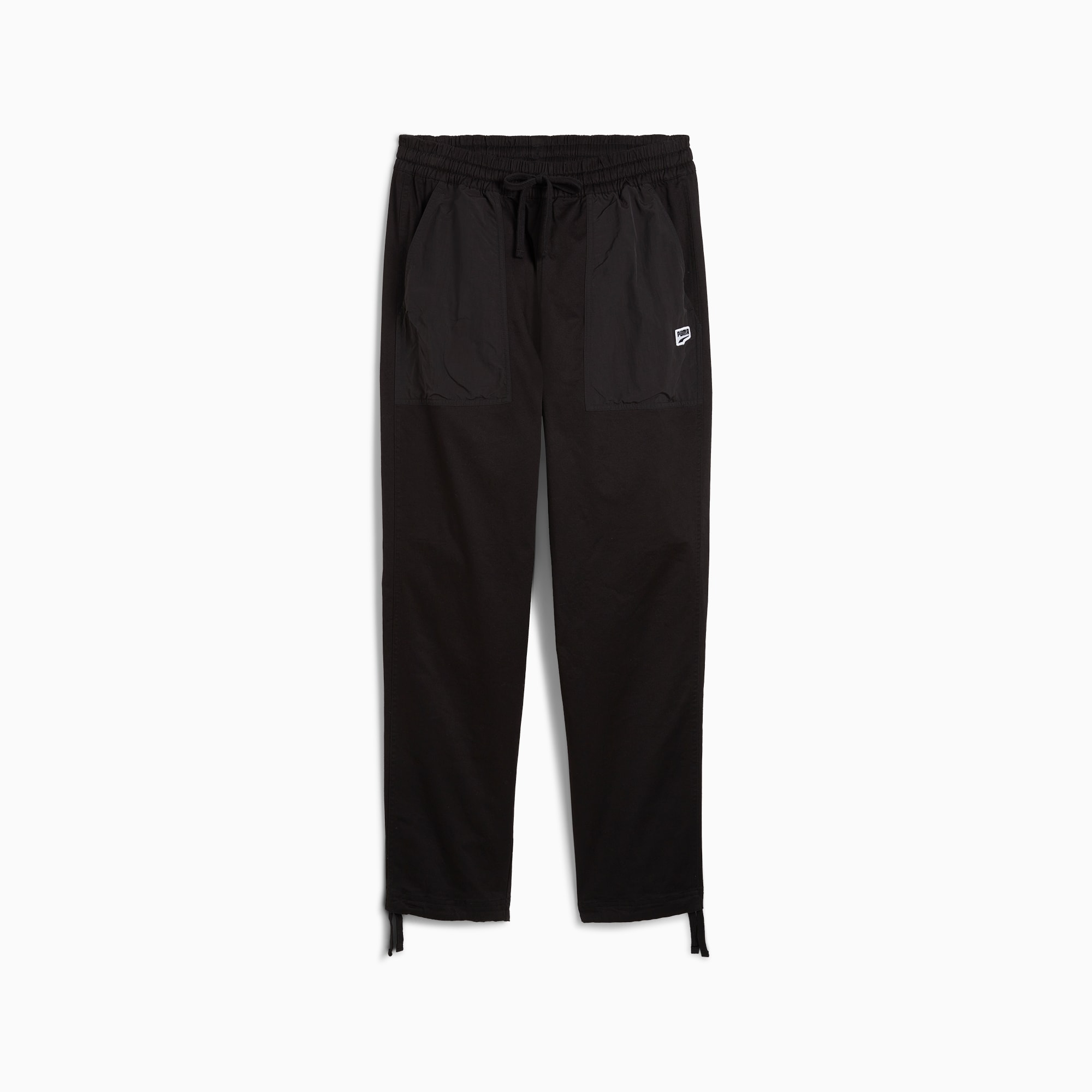 DOWNTOWN Parachute Pants Men in Black Size Large Nylon by PUMA