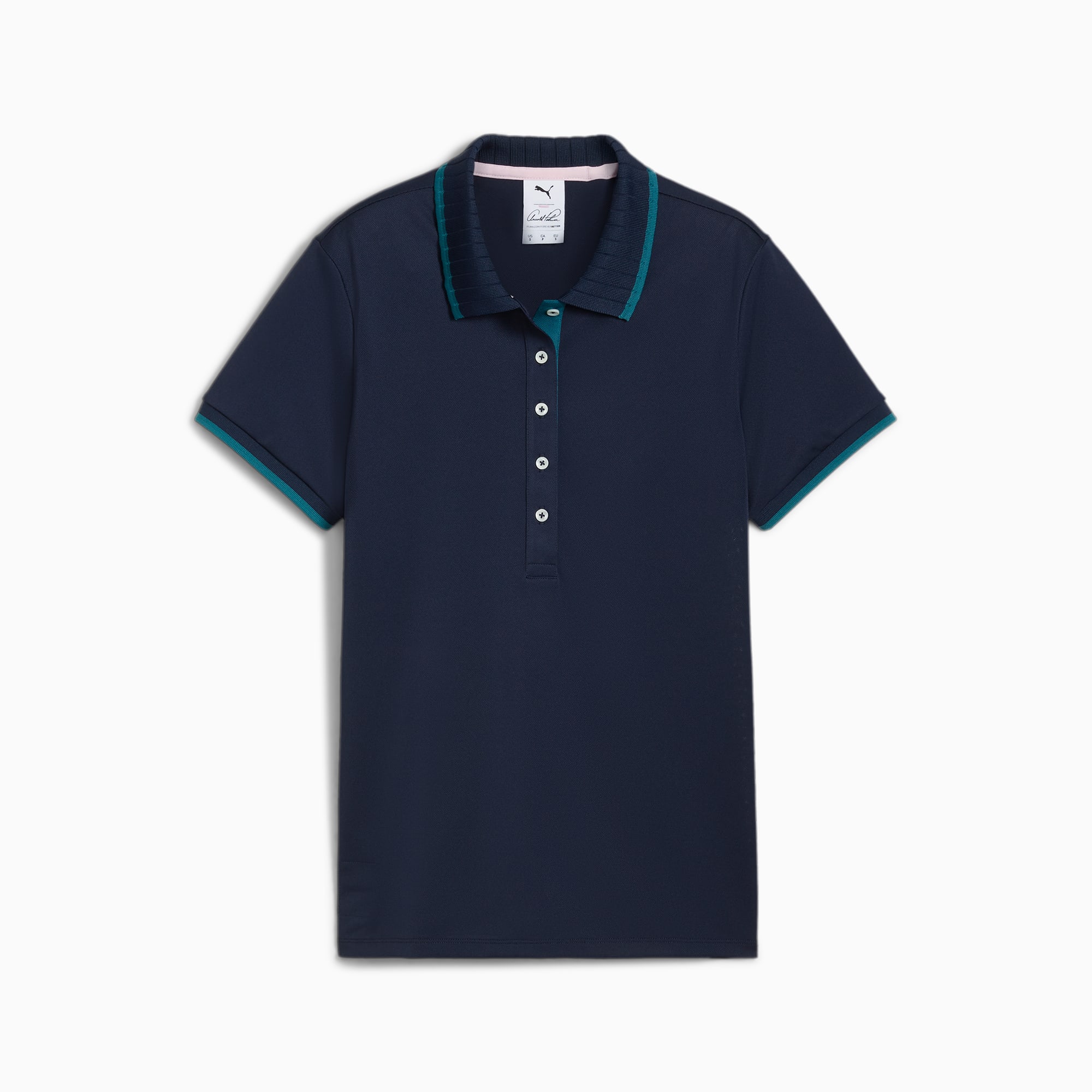 PUMA x ARNOLD PALMER Pique Polo Women, Deep Navy, large-IDN