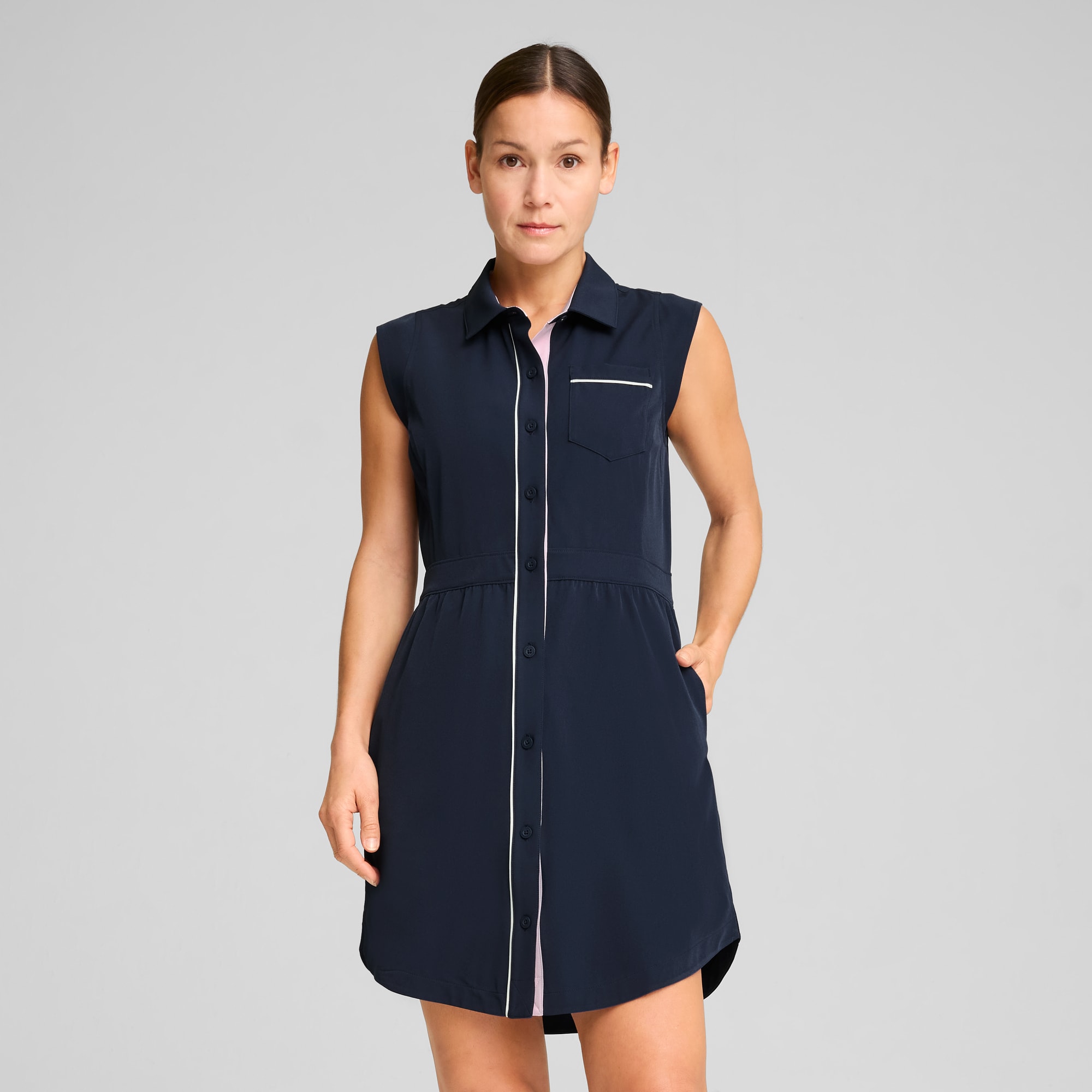 PUMA x ARNOLD PALMER Dress Women, Deep Navy, large-SEA
