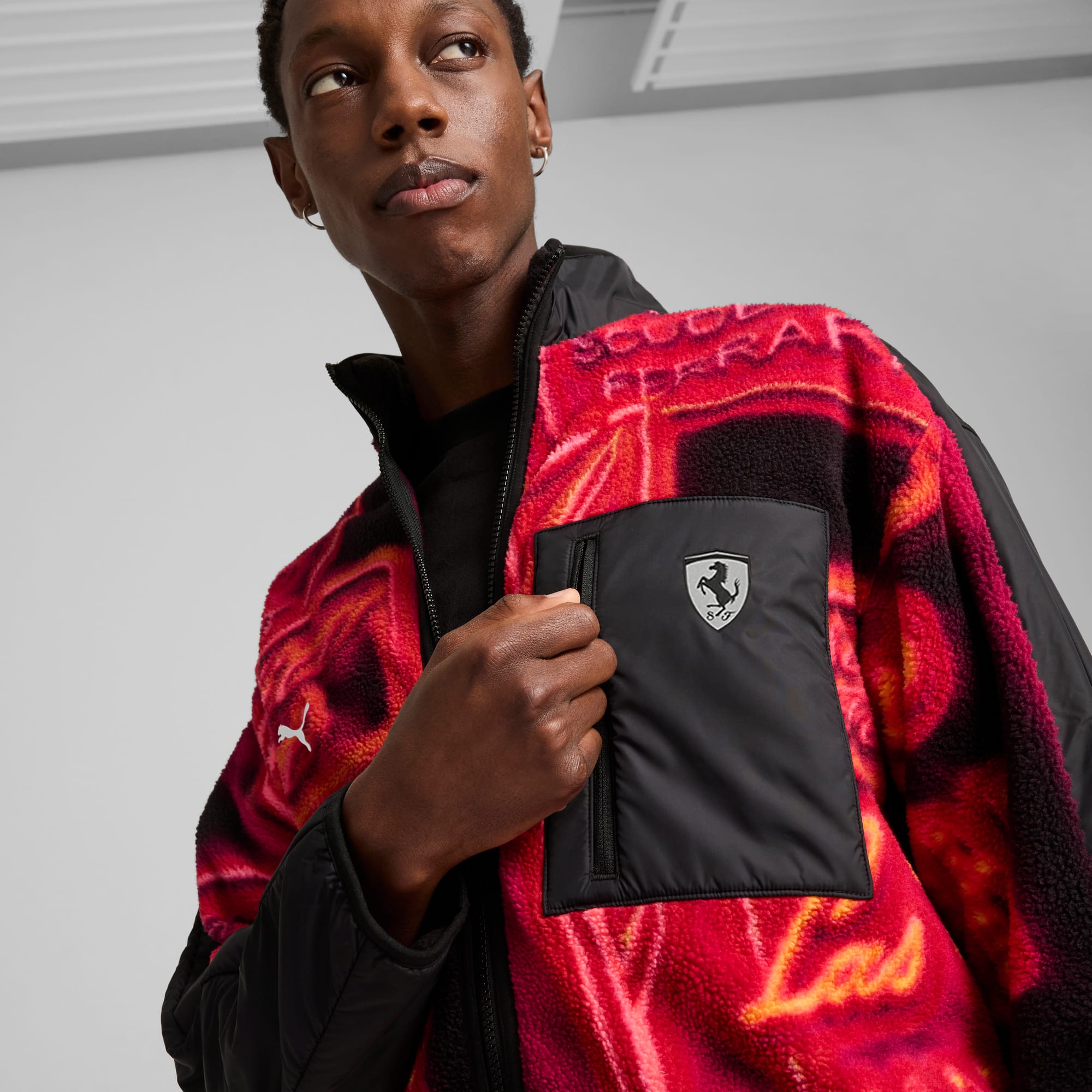 Veste polaire Scuderia Ferrari Race Neon Energy Homme PUMA