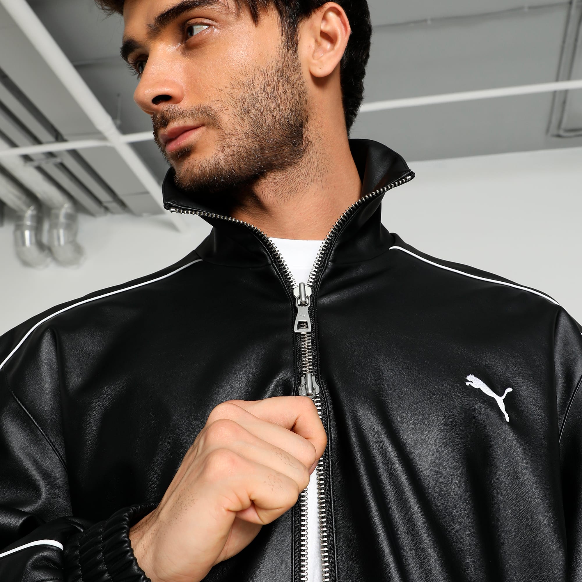 Puma leather jacket price sale