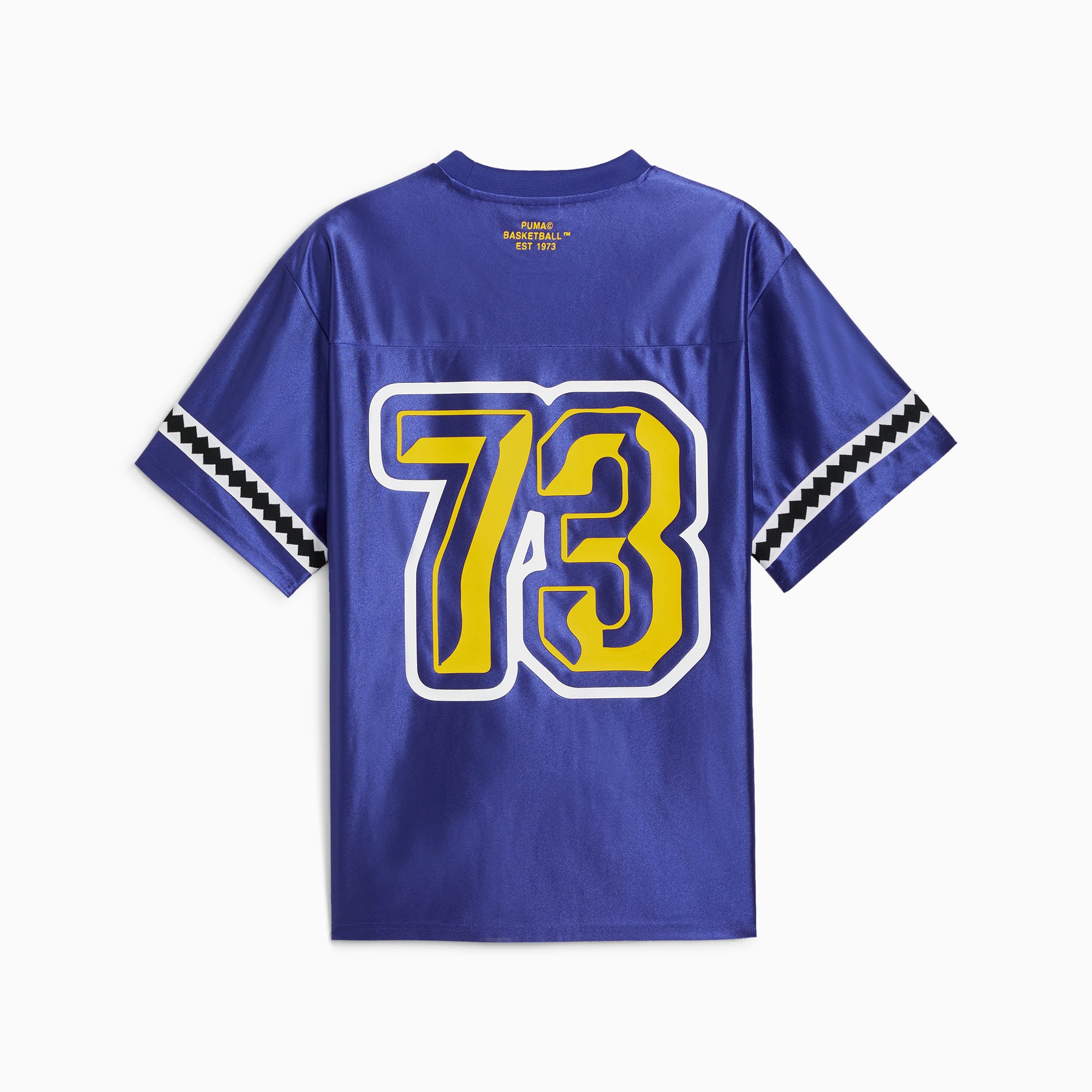 Puma Men s Show Basketball Jersey Blue Short Sleeve T shirts