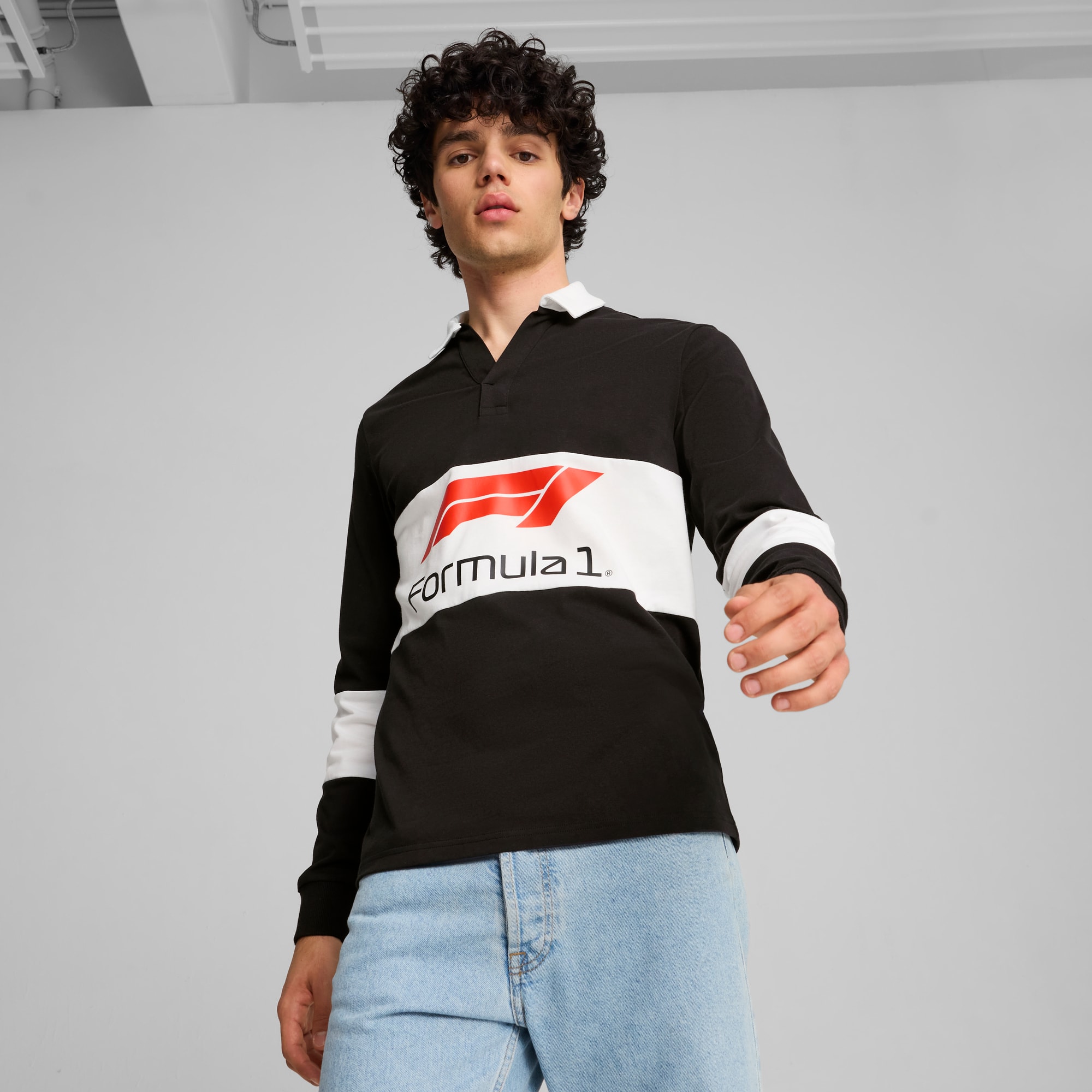 PUMA公式】メンズ F1 ラグビー 長袖 ポロシャツ