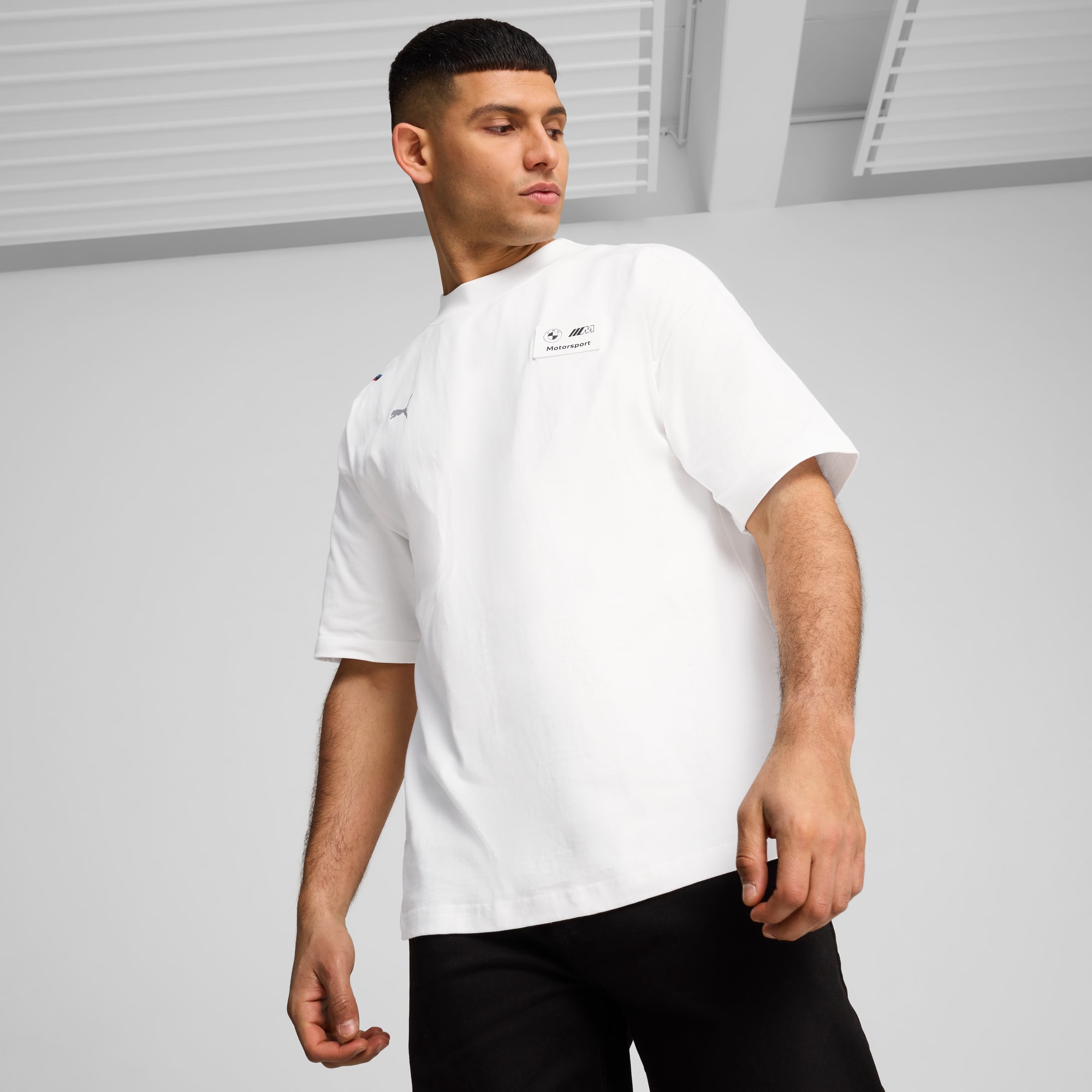 BMW M Motorsport Neon Energy T-Shirt Herren, PUMA White, large