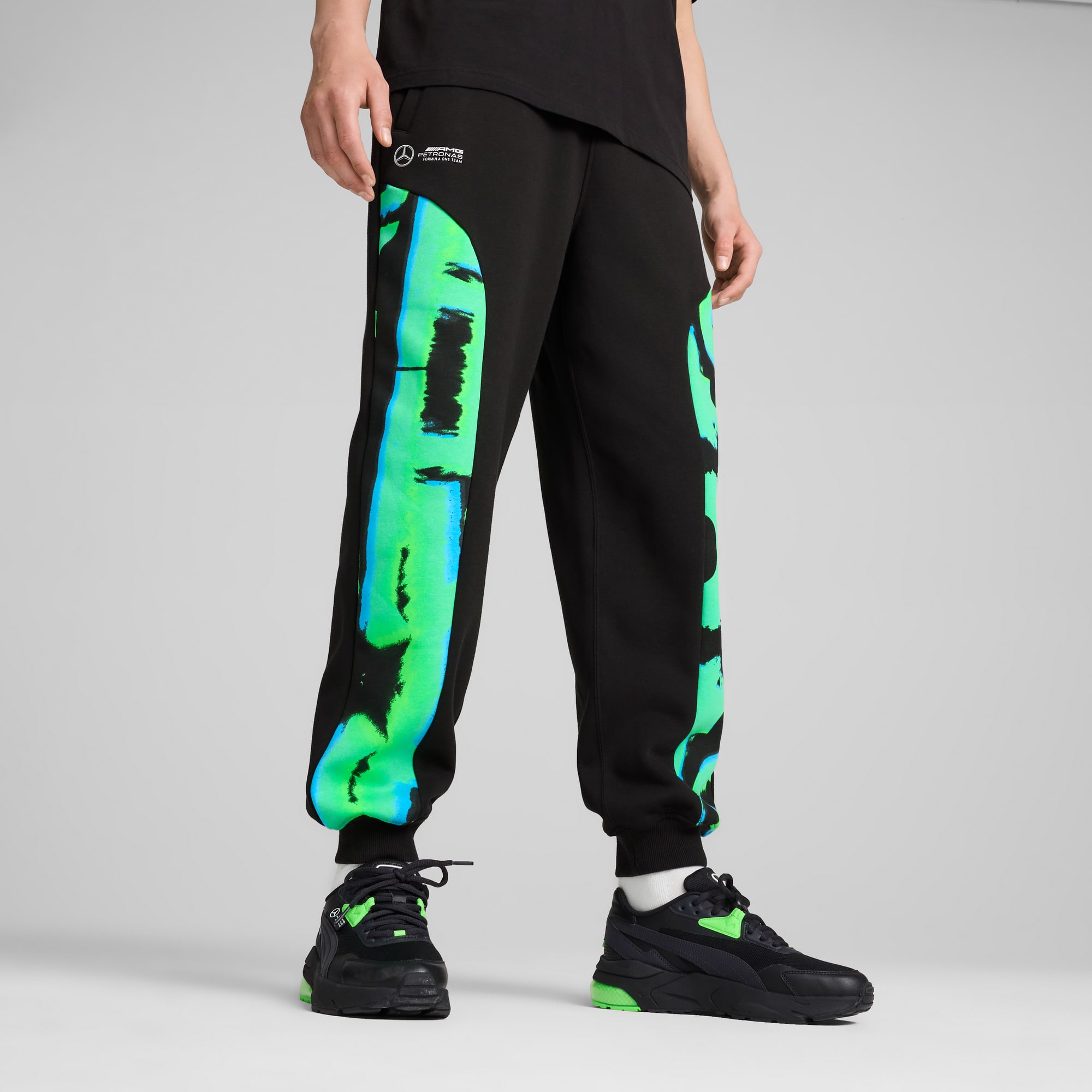 Puma neon joggers clearance