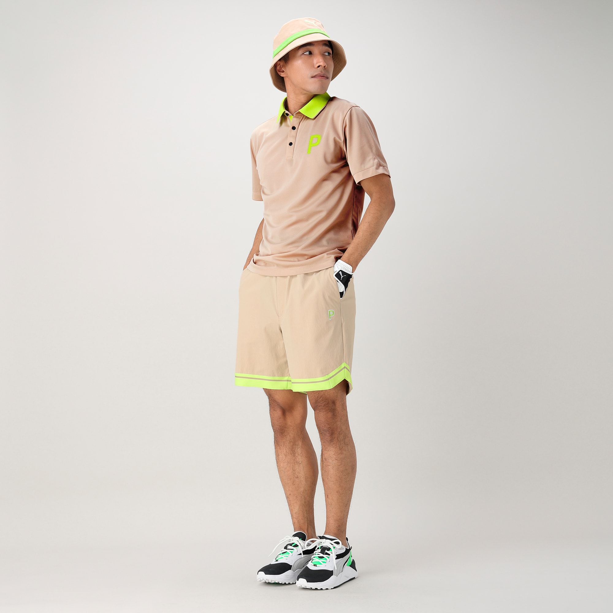PUMA公式】メンズ ゴルフ ストレッチ カノコ Pロゴ クレリック