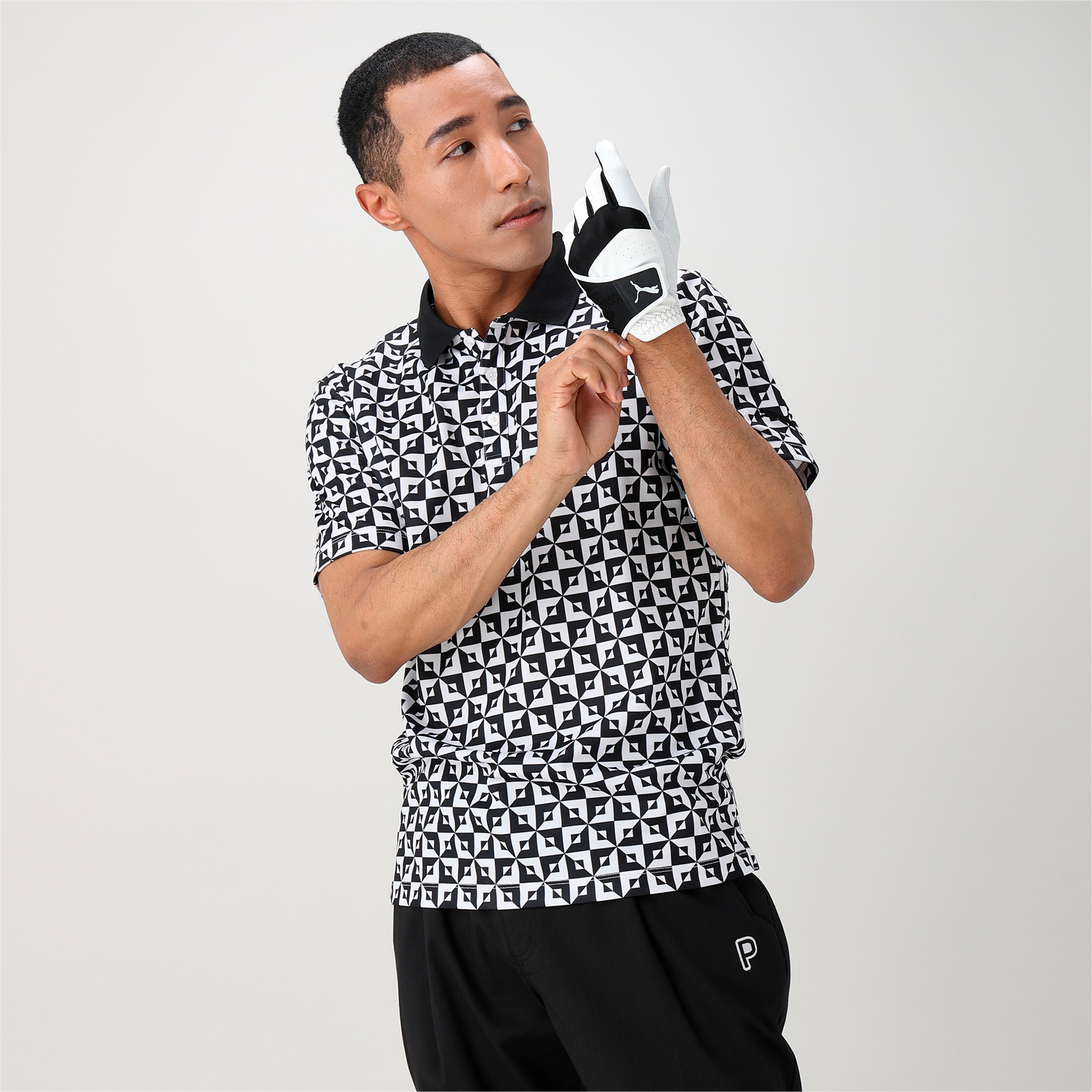 PUMA｜メンズ ゴルフ PF ストレッチ ハイブリッドネック 半袖