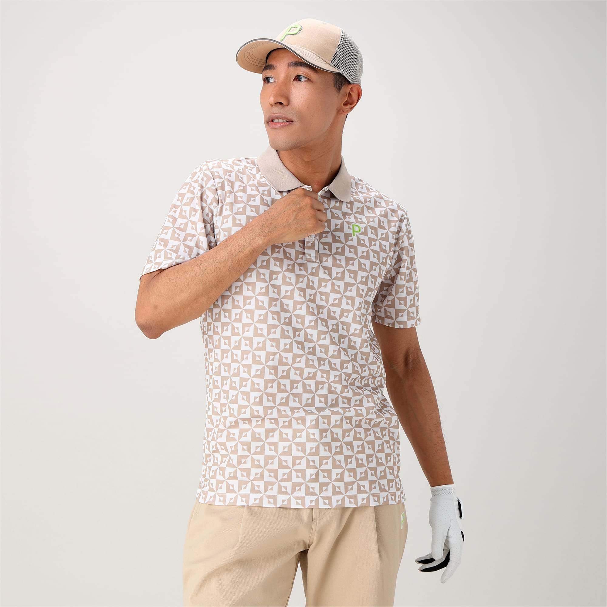 PUMA公式】メンズ ゴルフ P ストレッチ カノコ モノグラム AOP
