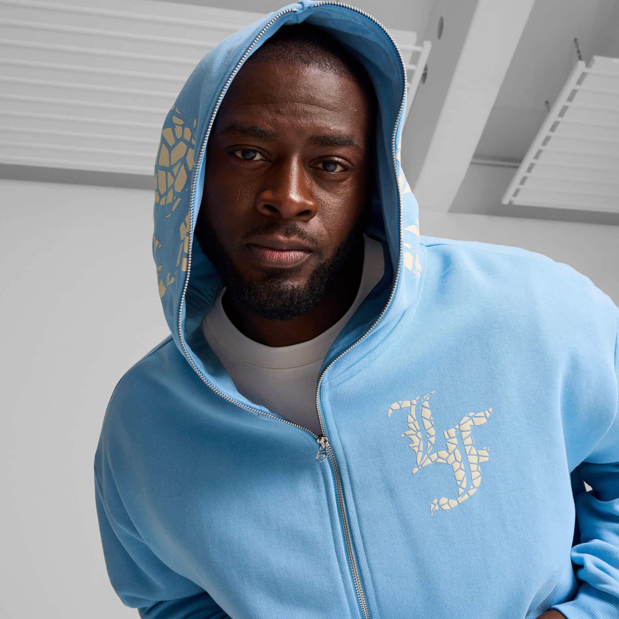 PUMA HOOPS x LAFRANCÉ Mosaic Full-Zip Sweat Jacket Men | PUMA