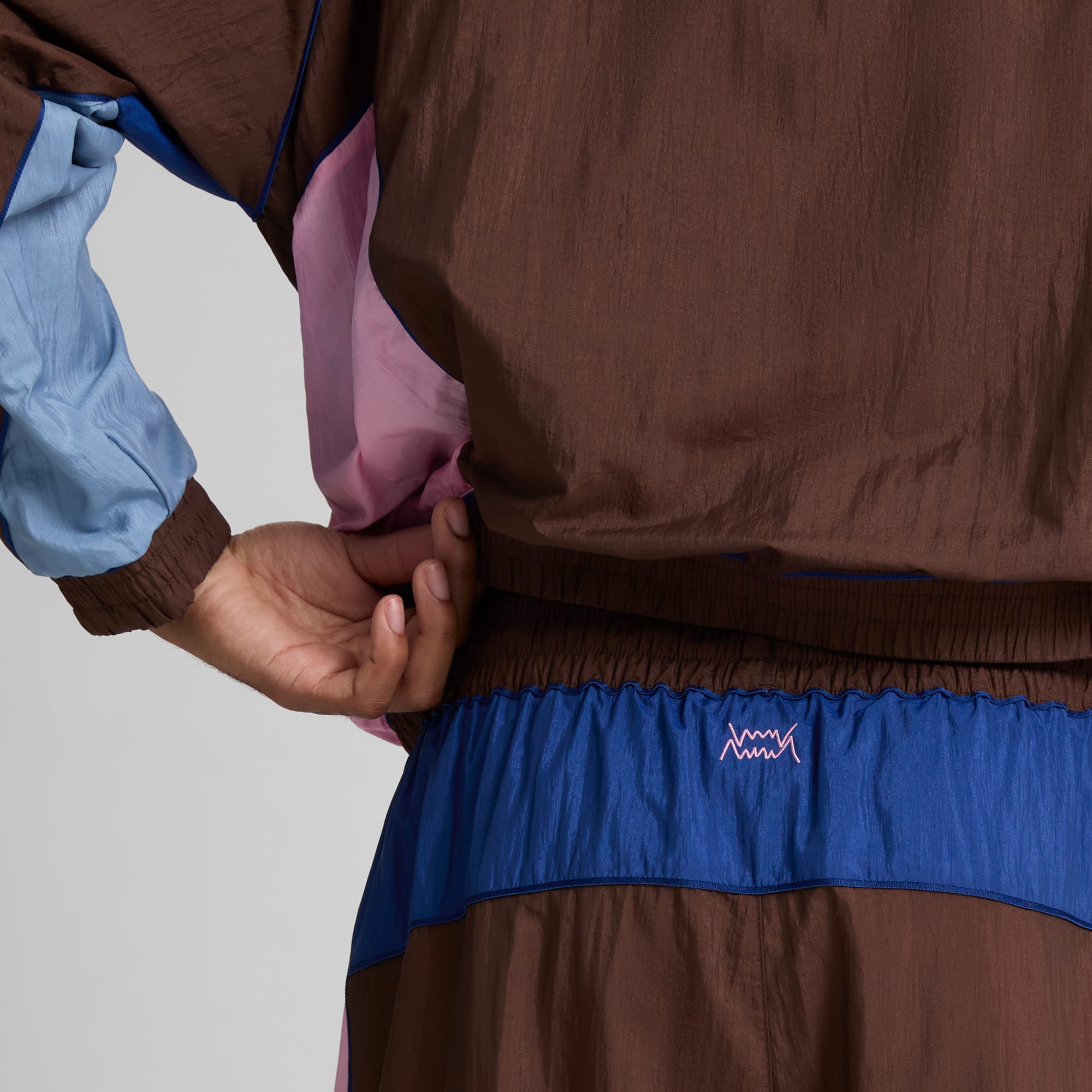 Pantalon de survêtement PUMA HOOPS x KIDSUPER, Chestnut Brown, large